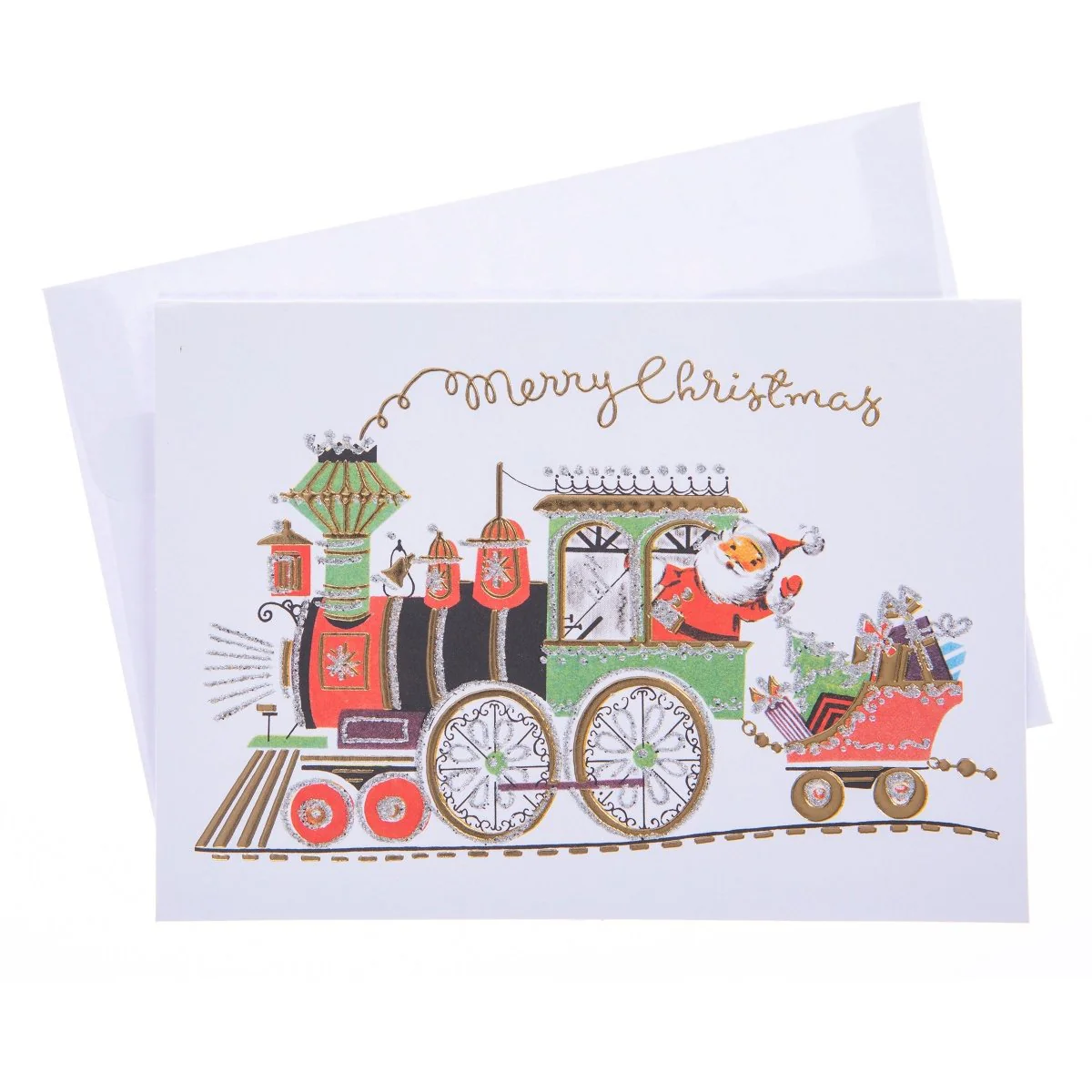 Santa Train Holiday Boxed Cards - Image 4
