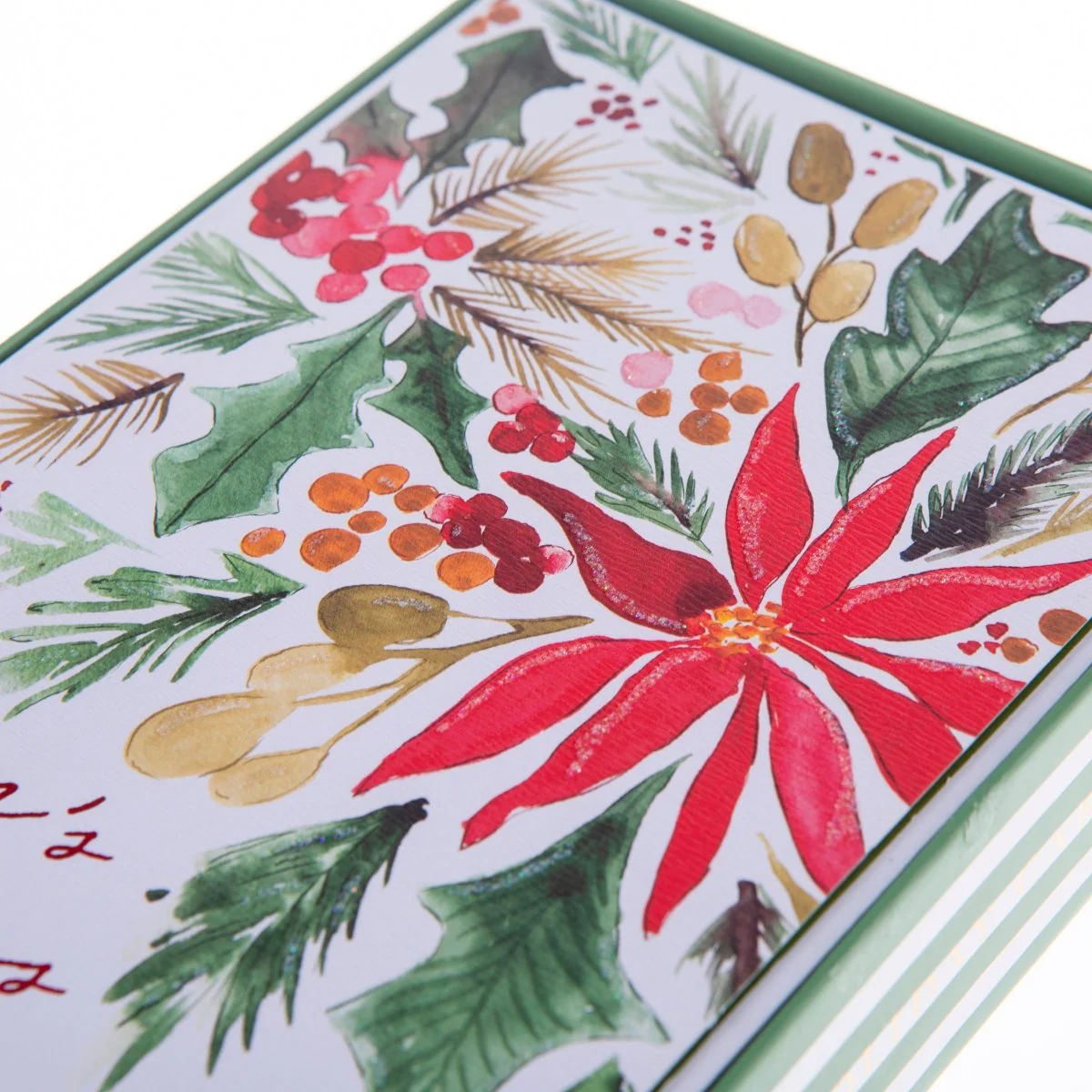 Poinsettia Holiday Boxed Cards - Image 3