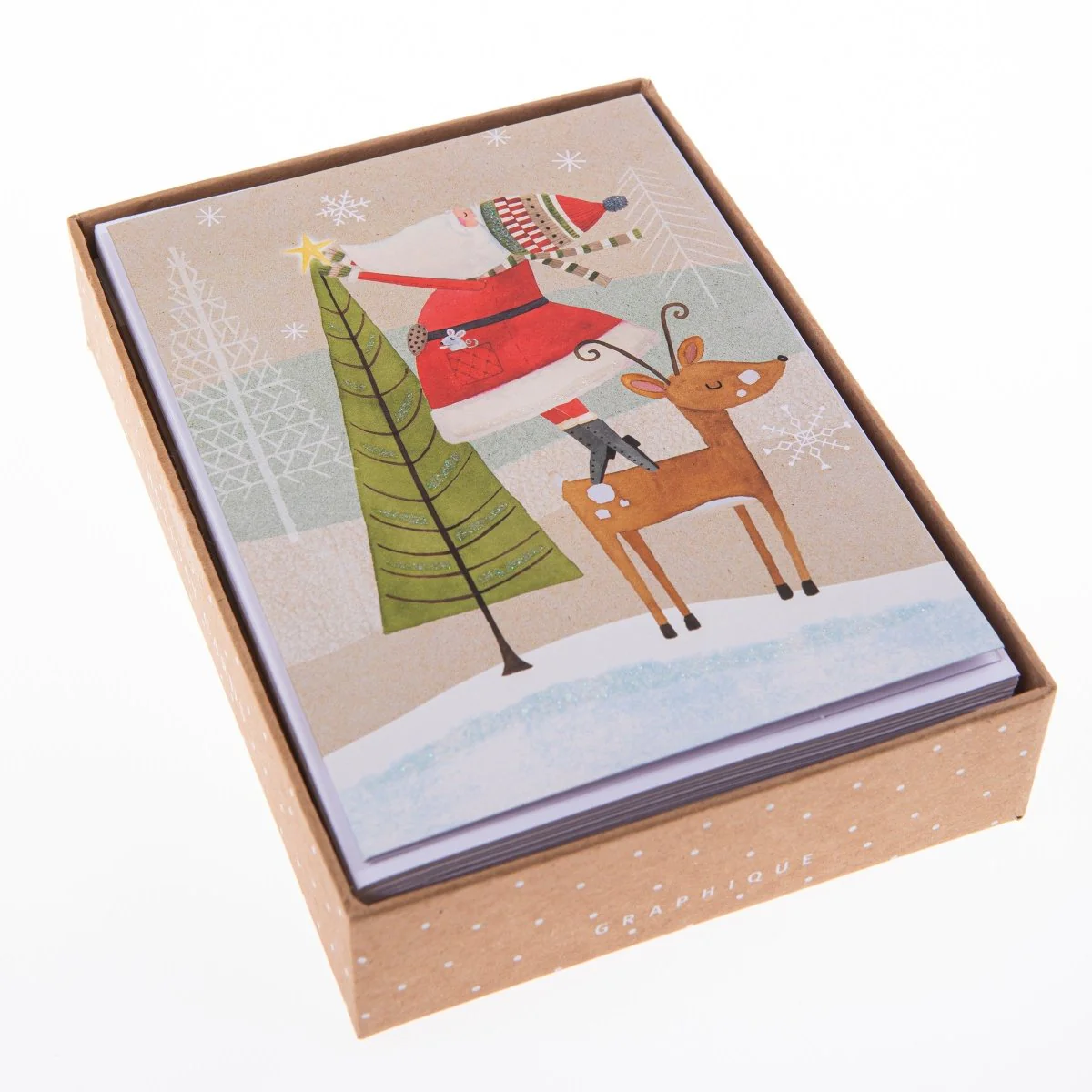 Santa Star Holiday Boxed Cards - Image 5