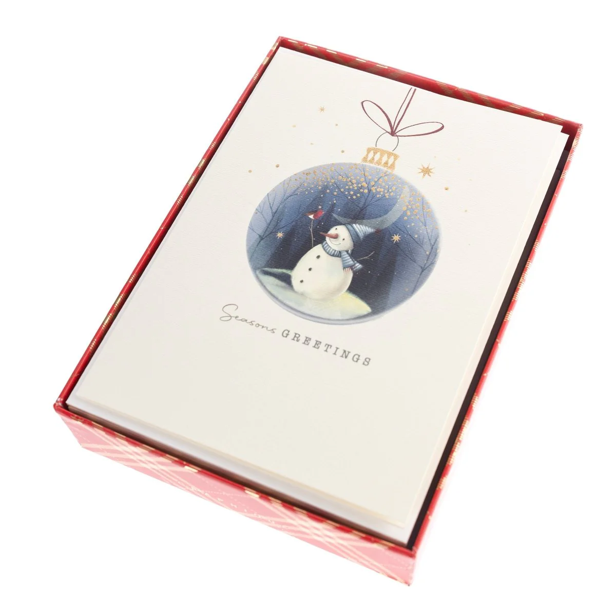 Snowman Ornament Holiday Boxed Cards - Image 4