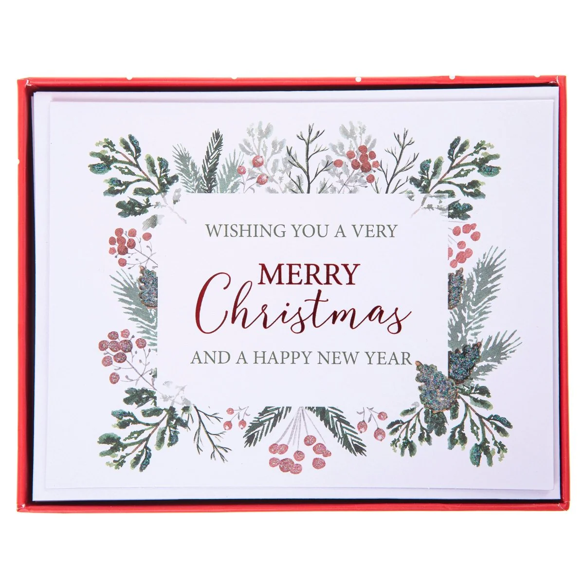 Greenery Holiday Boxed Cards