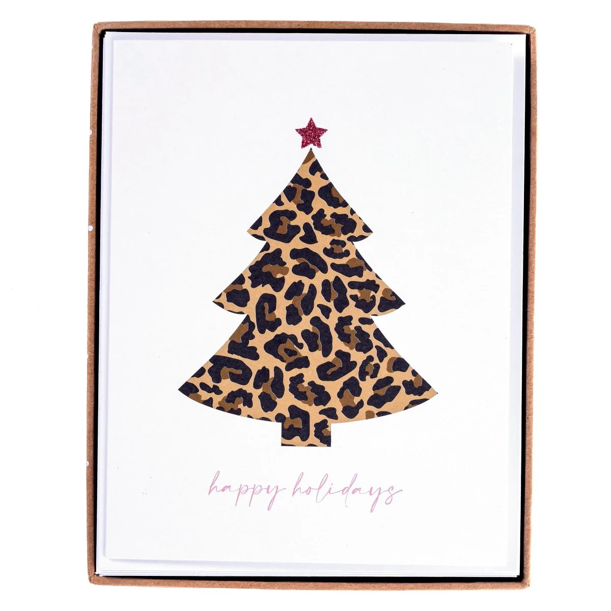 Leopard Tree Holiday Boxed Cards