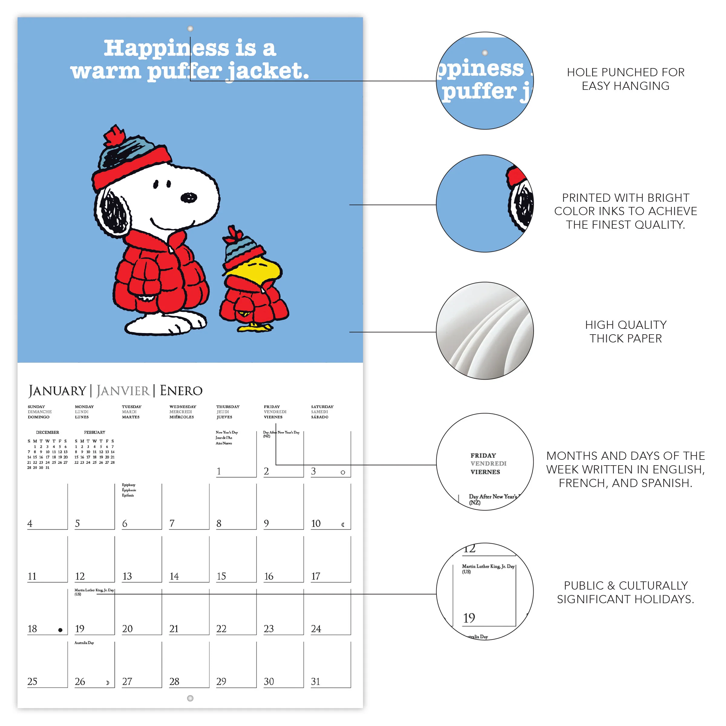 Peanuts®: Happiness Is Wall Calendar - Image 3