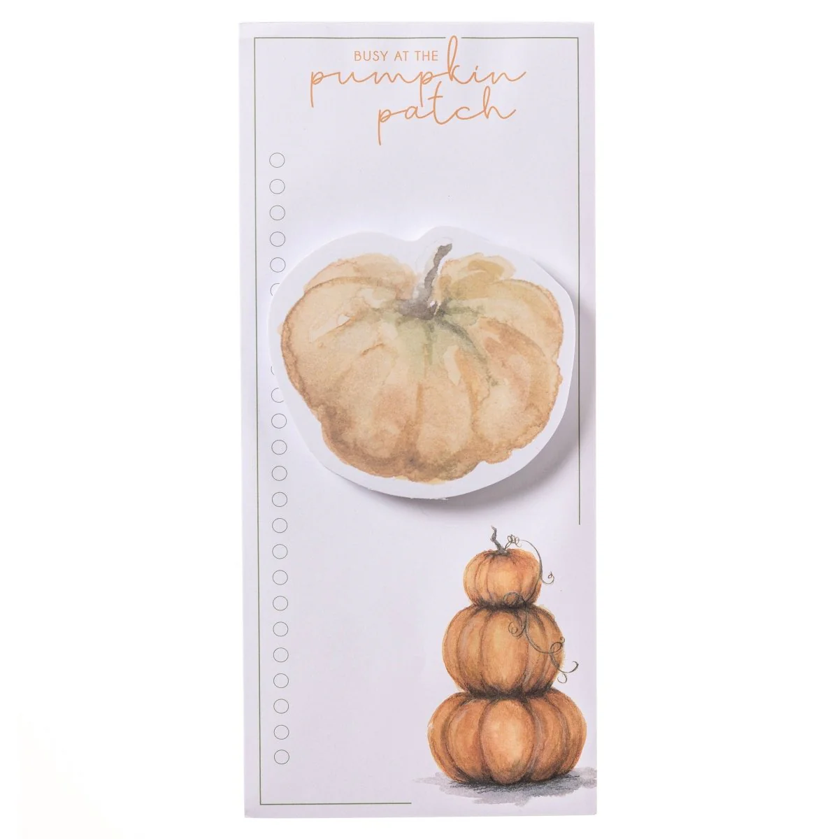 Watercolor Pumpkin Magnetic & Small Notepad Set - Image 3