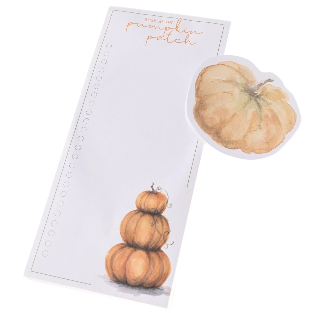 Watercolor Pumpkin Magnetic & Small Notepad Set - Image 7