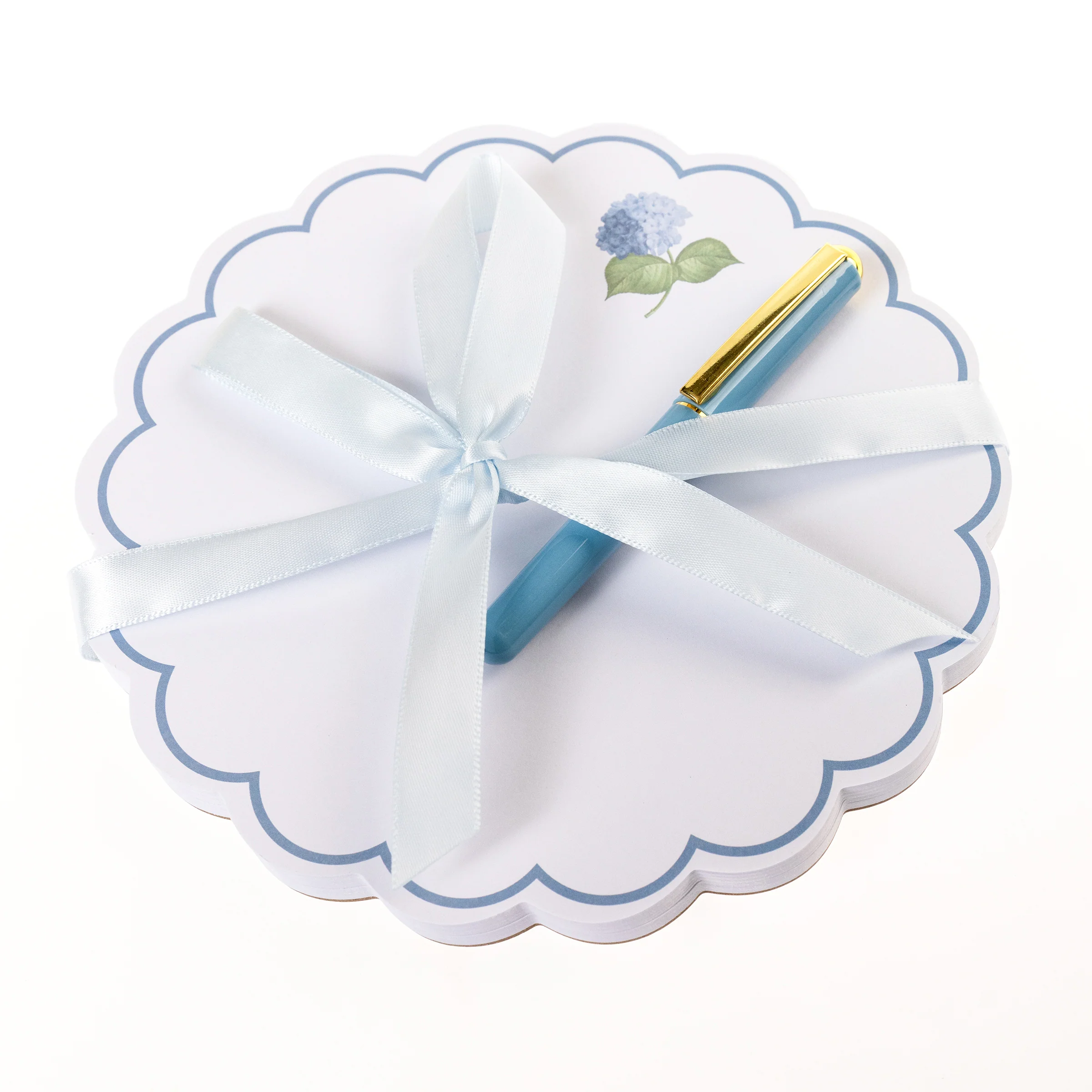 Hydrangea Memo Notepad & Pen - Image 2