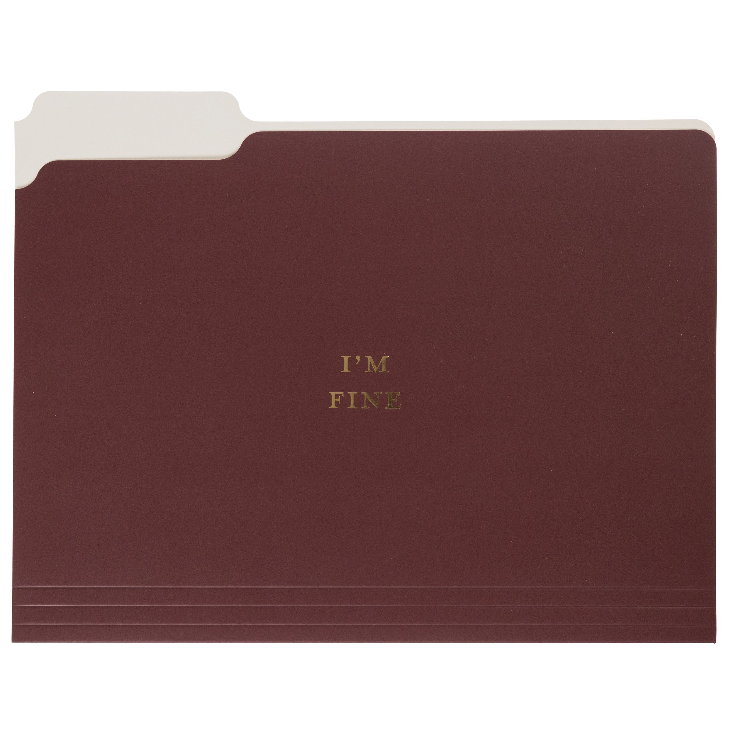Burgundy File Folder Set - Image 2