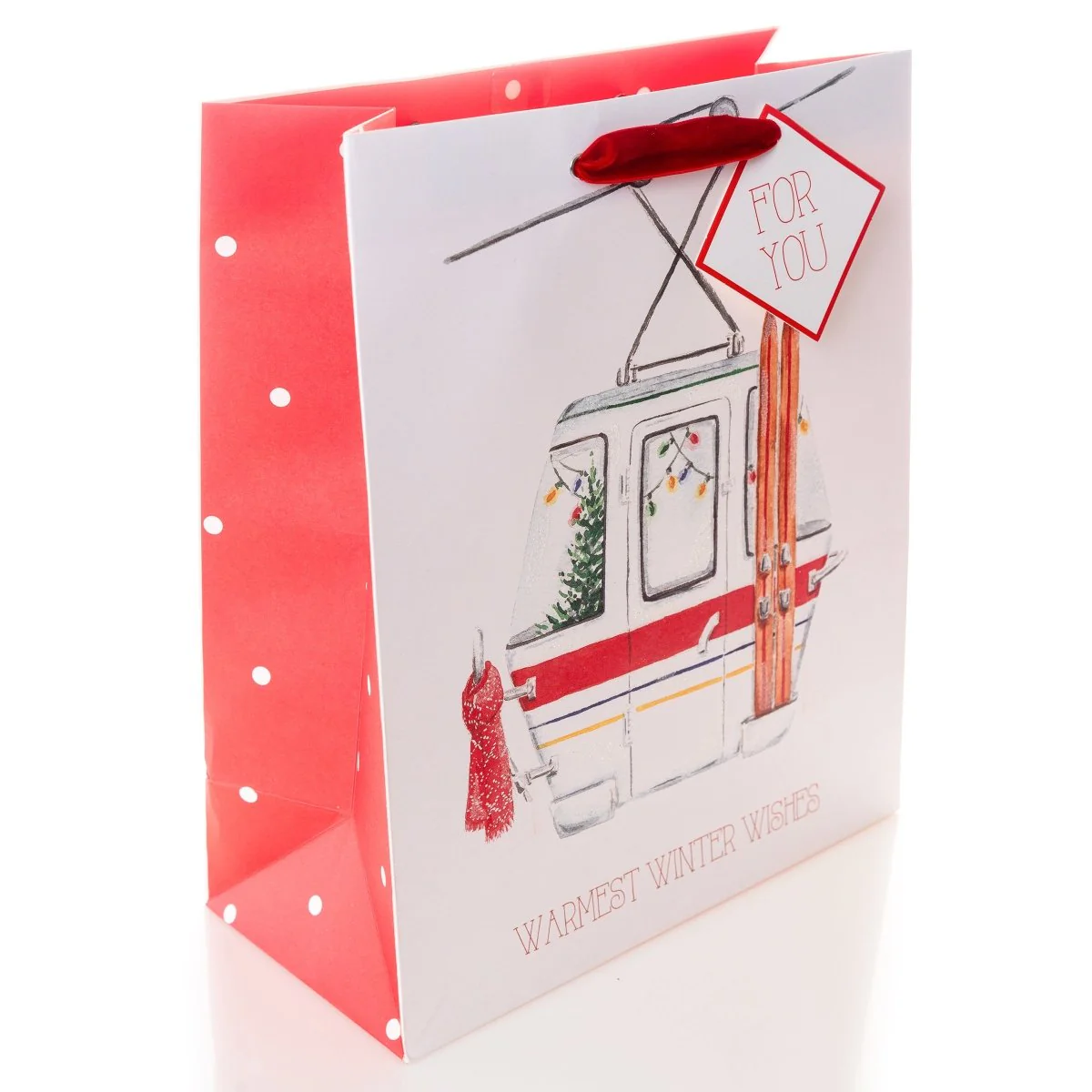 Watercolor Icons Holiday Large Gift Bag Set - Image 4