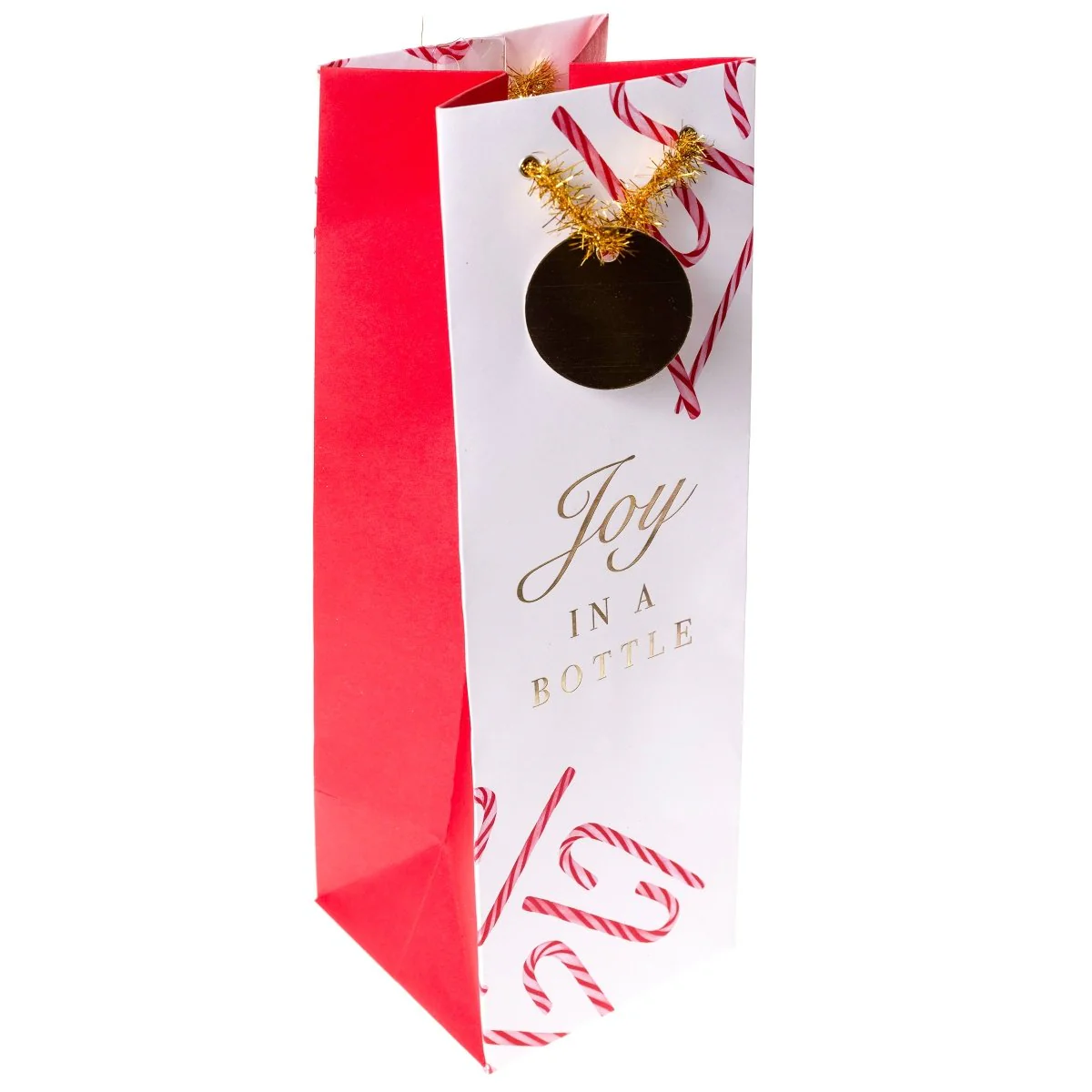Joy in a Bottle Holiday Wine Gift Bag - Image 4