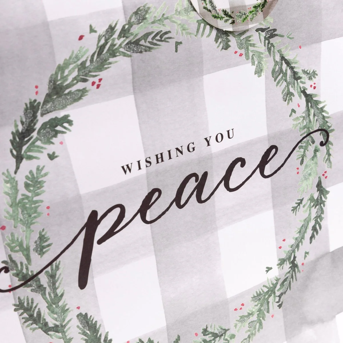 Wreath Holiday Large Gift Bag - Image 3
