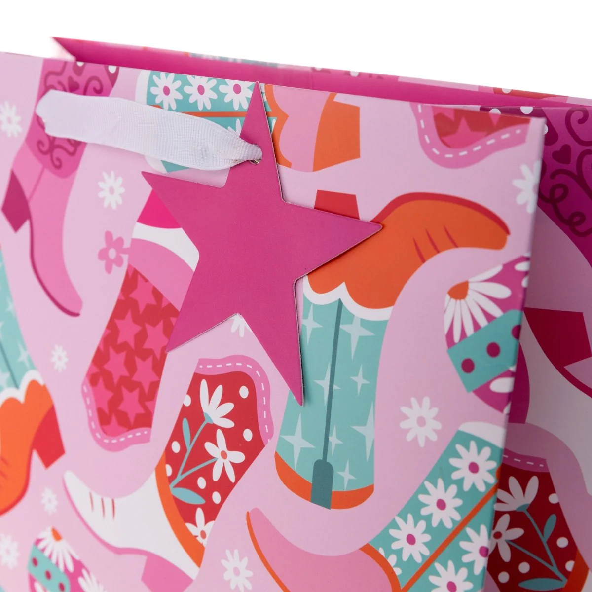Pink Cowgirl Large Gift Bag - Image 3