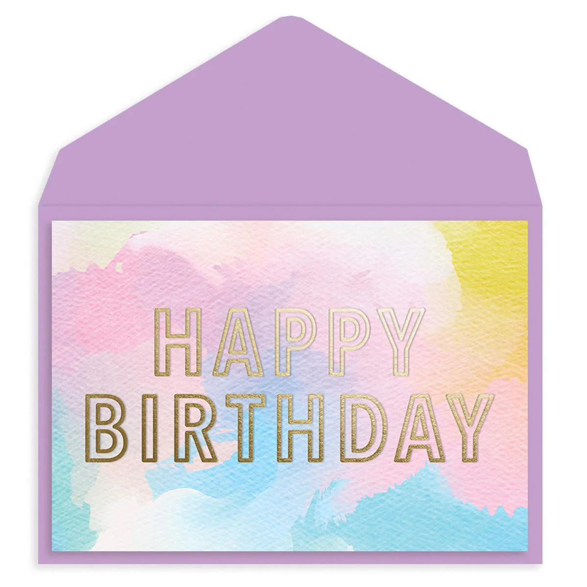 Watercolor Birthday Card