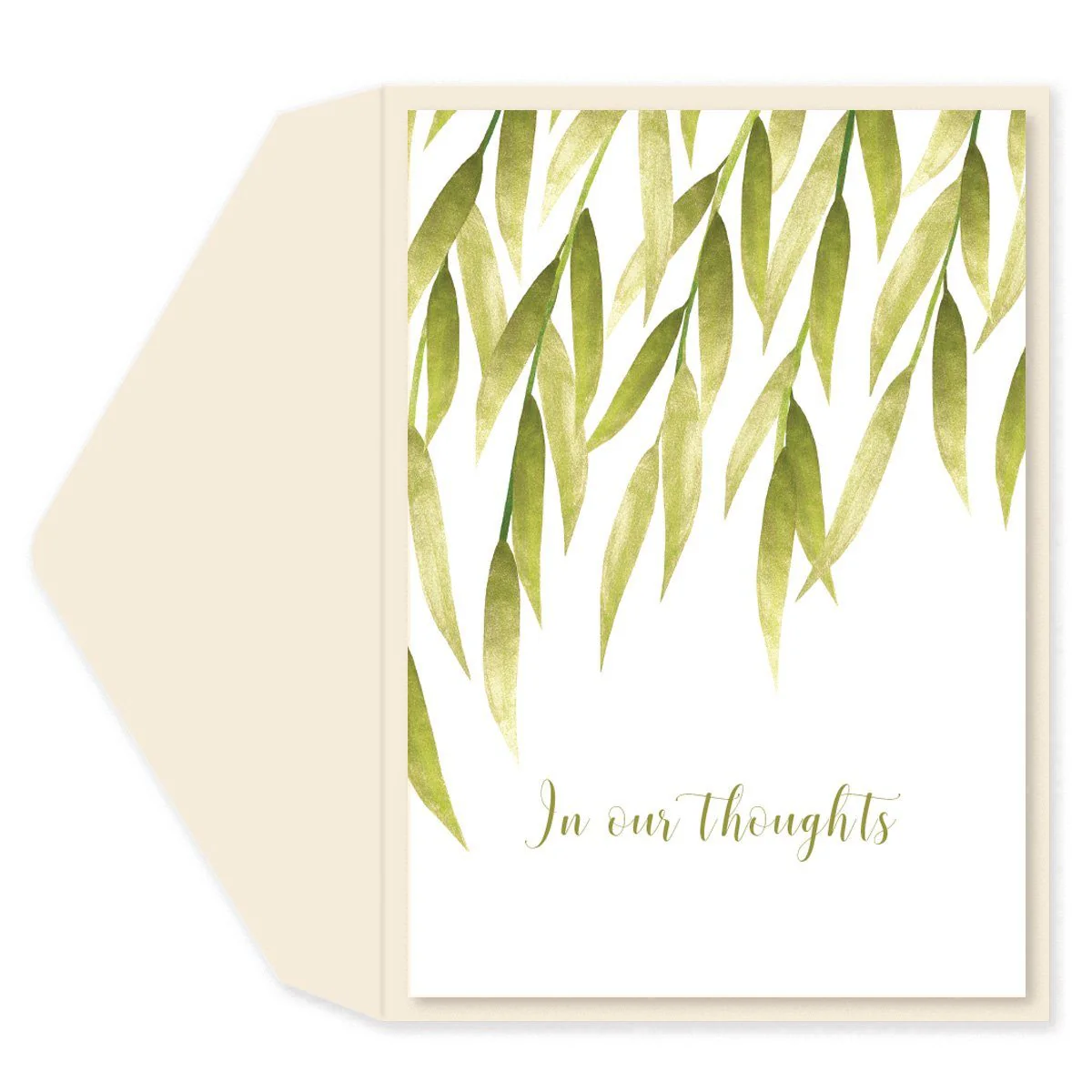 Willow leaves Sympathy Card