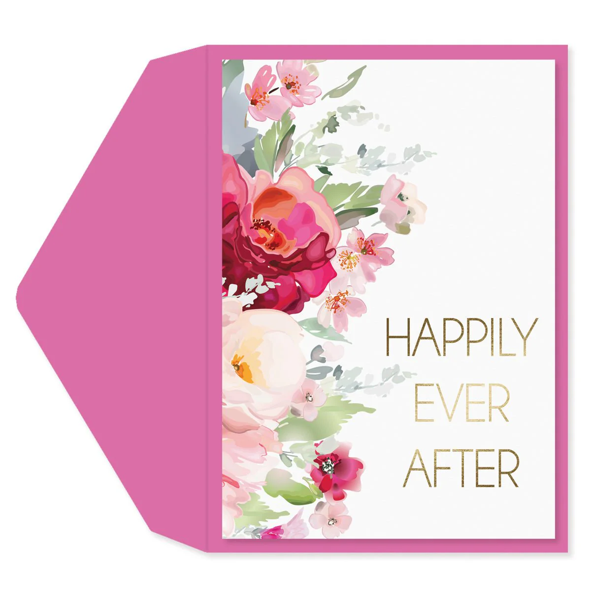 Floral Engagement Card