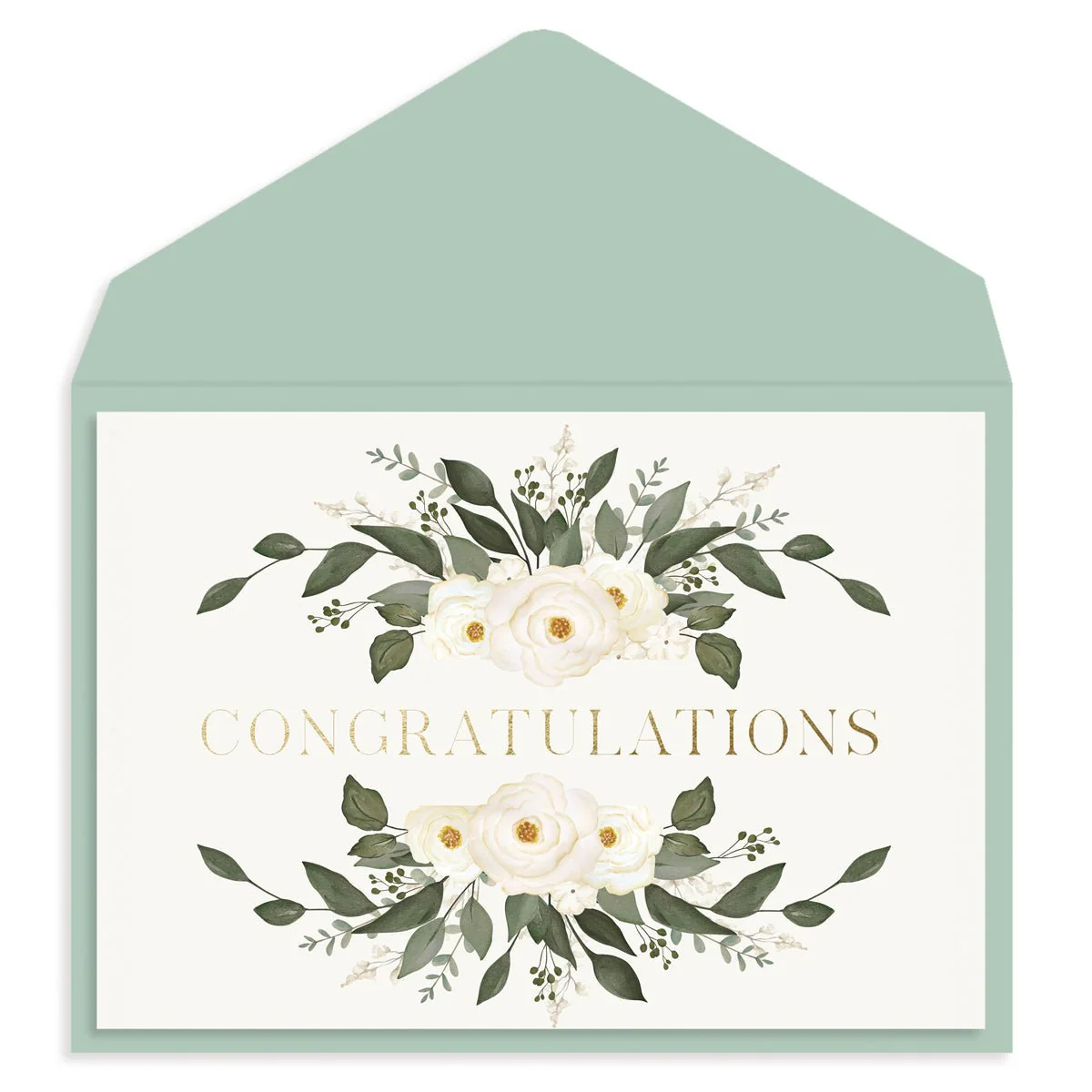 Laurels Wedding Card