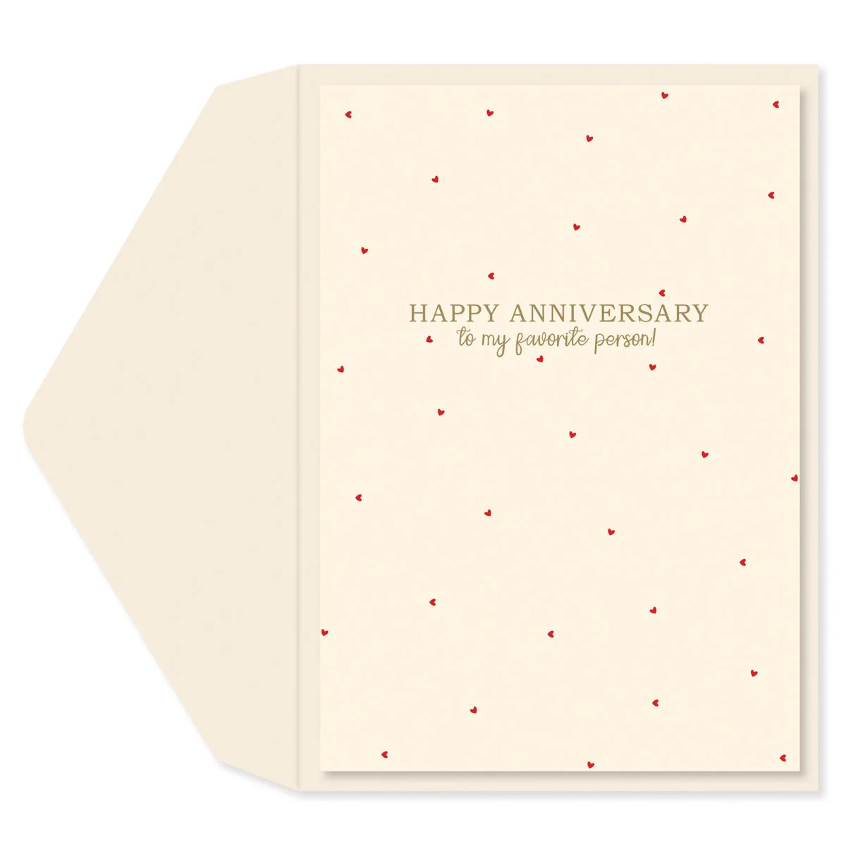 Simple Hearts Anniversary Card