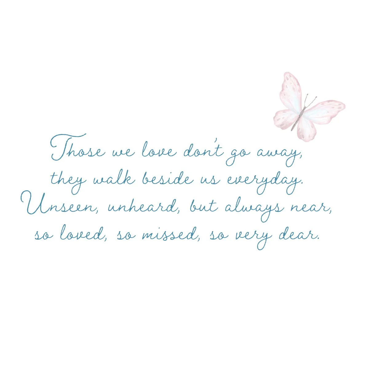 Butterflies Sympathy Card - Image 2