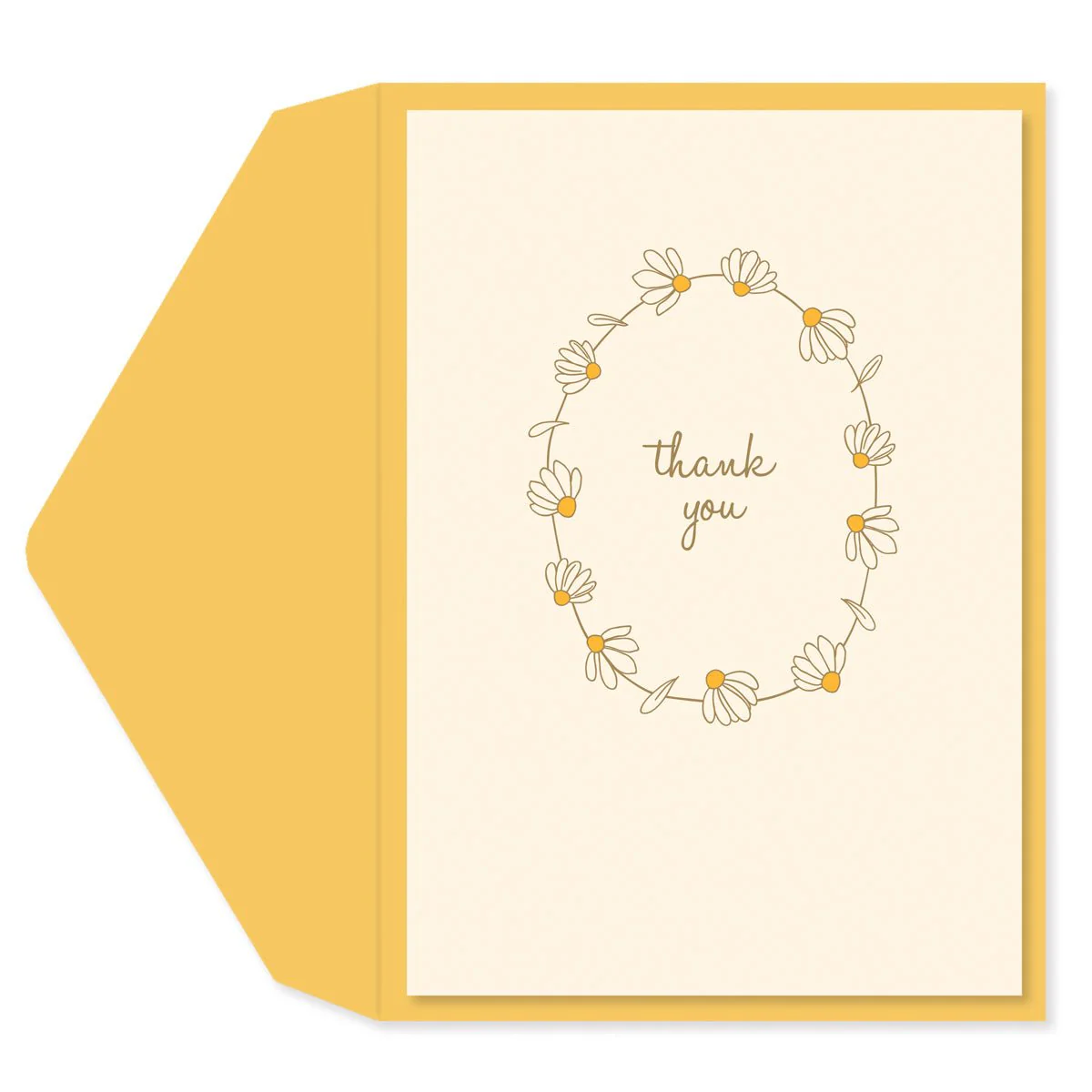 Daisy Thank You Card