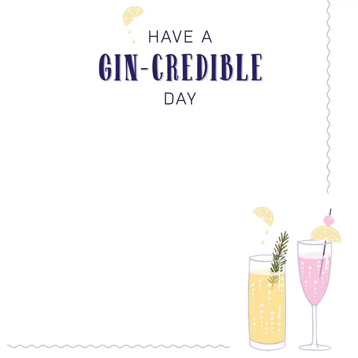 Celebrations Be Gin Greeting Card - Image 2