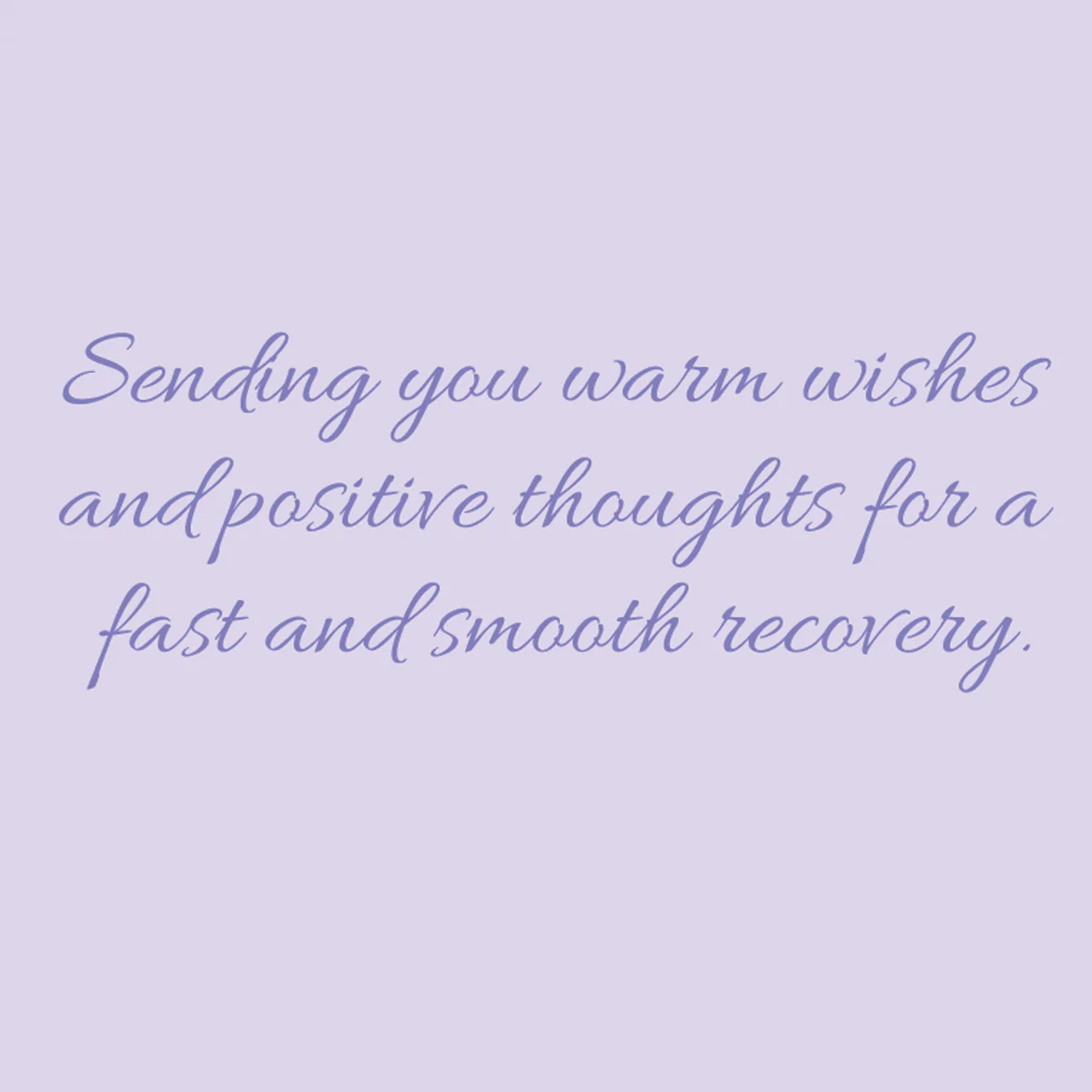 Purple Floral Get Well Card - Image 2