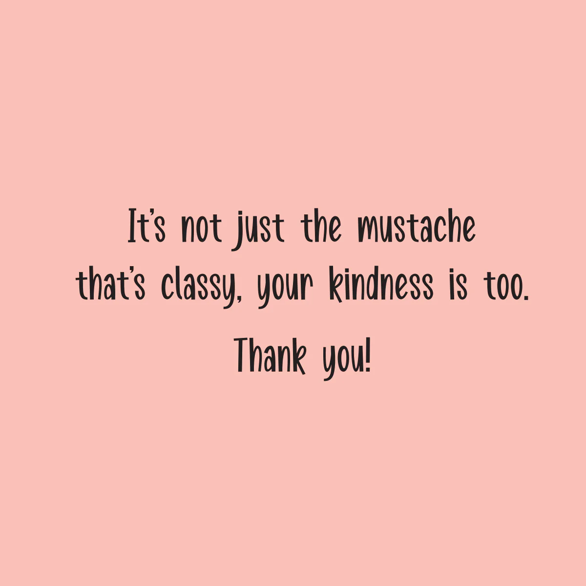 Moustache Gracias Thank You Card - Image 2