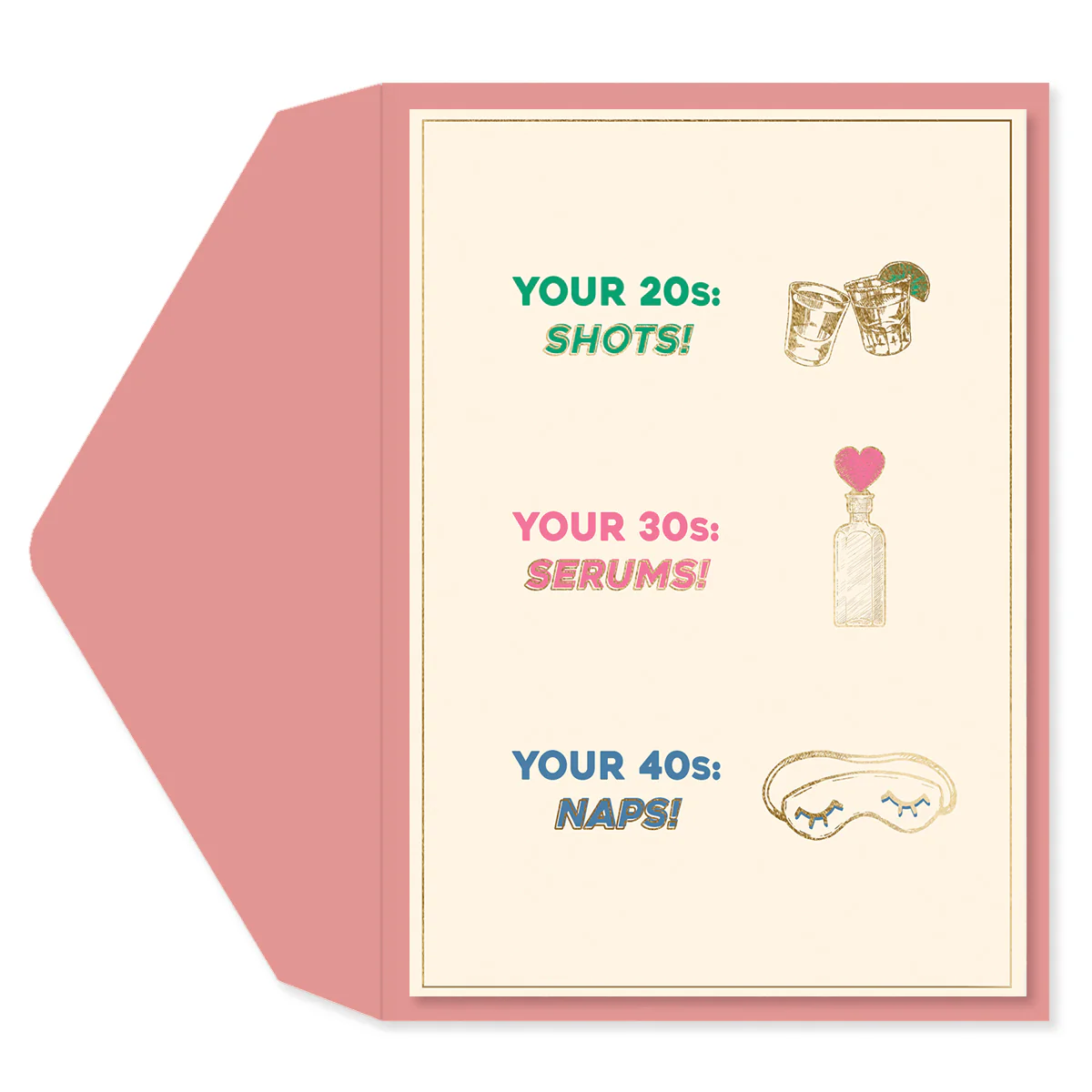Decades Greeting Card