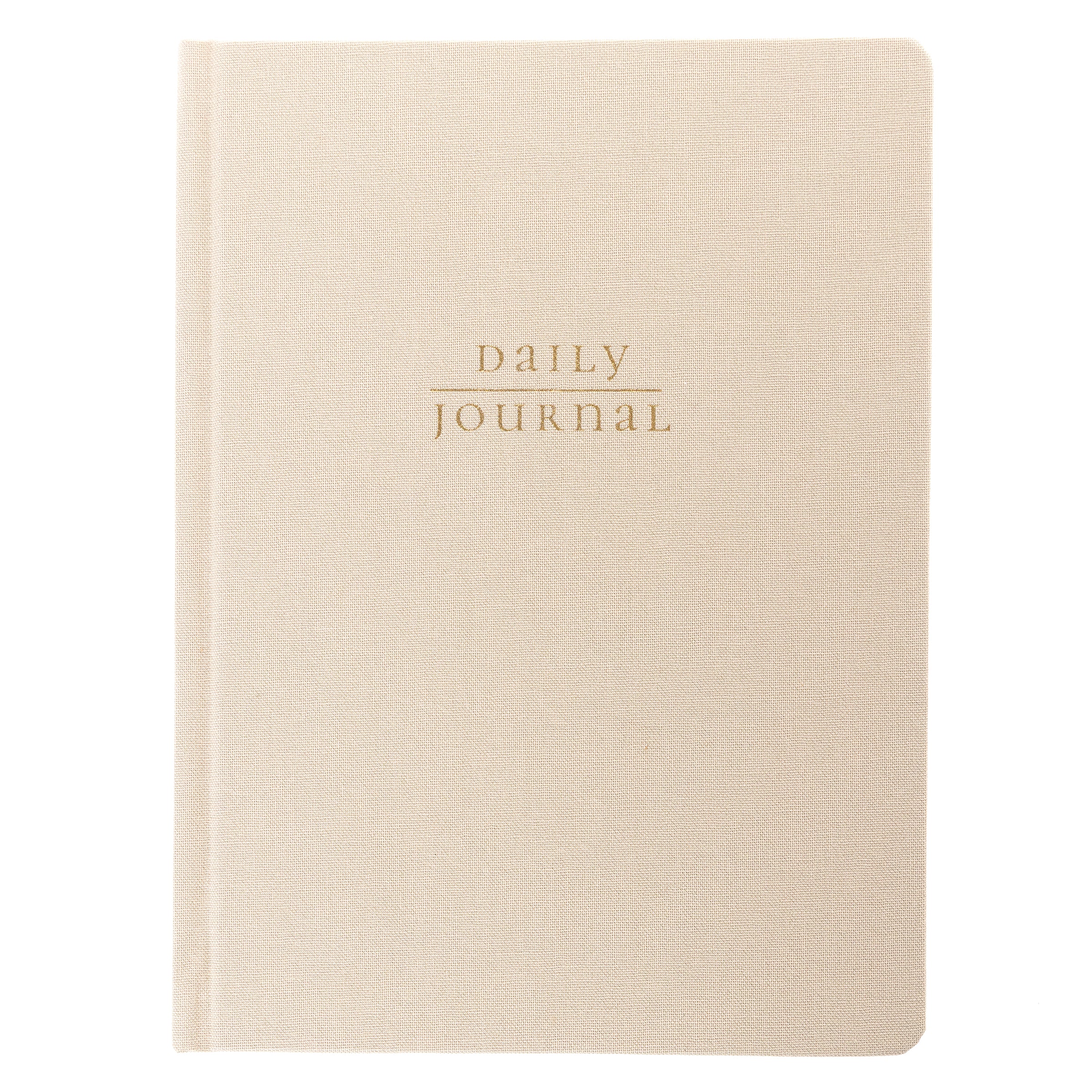Cream Fabric-Bound Journal