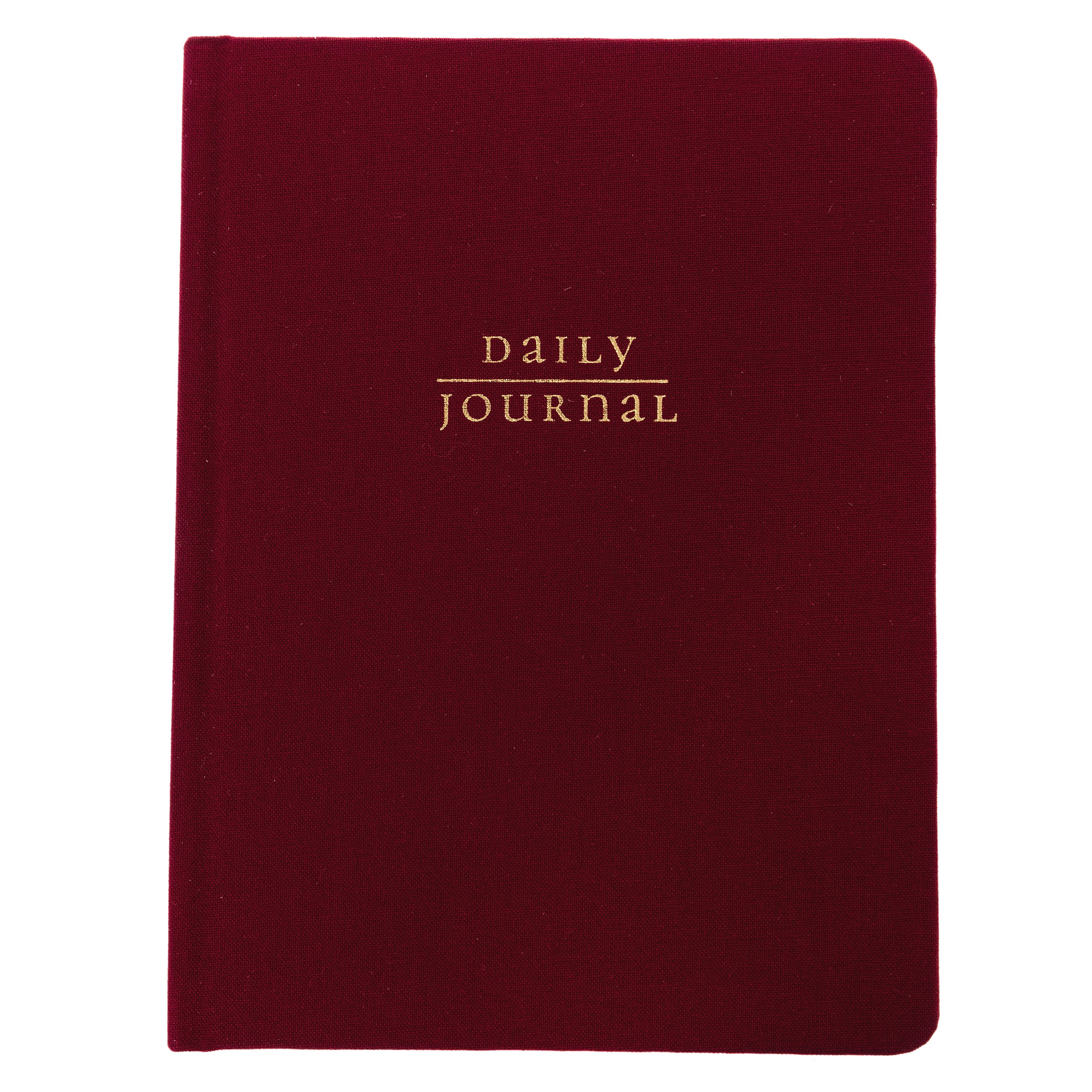 Burgundy Fabric-Bound Journal