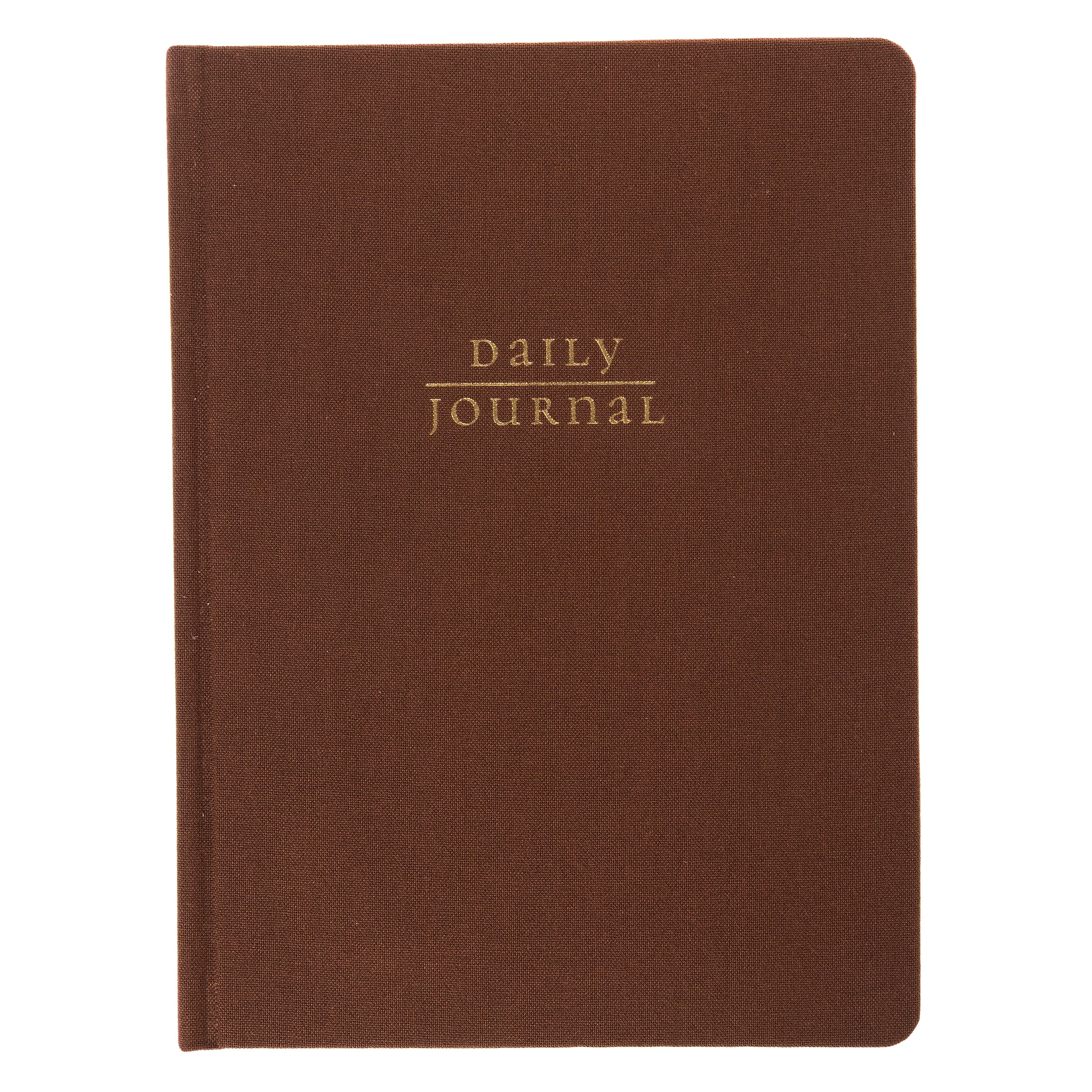 Brown Fabric-Bound Journal