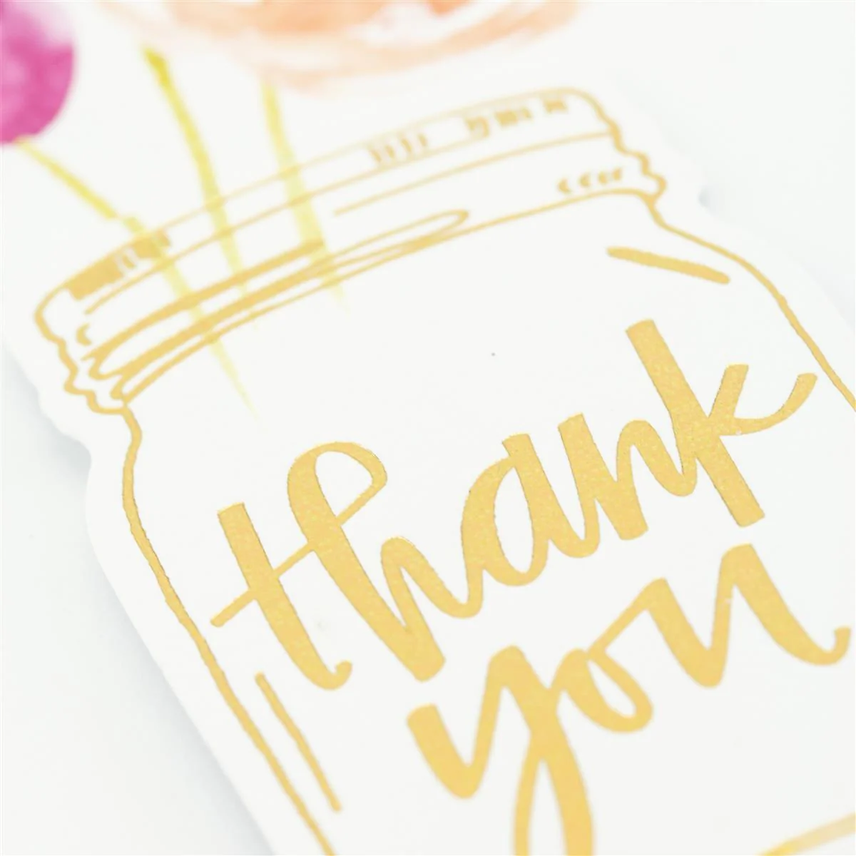 Floral Jar Thank You Handmade Card - Image 3