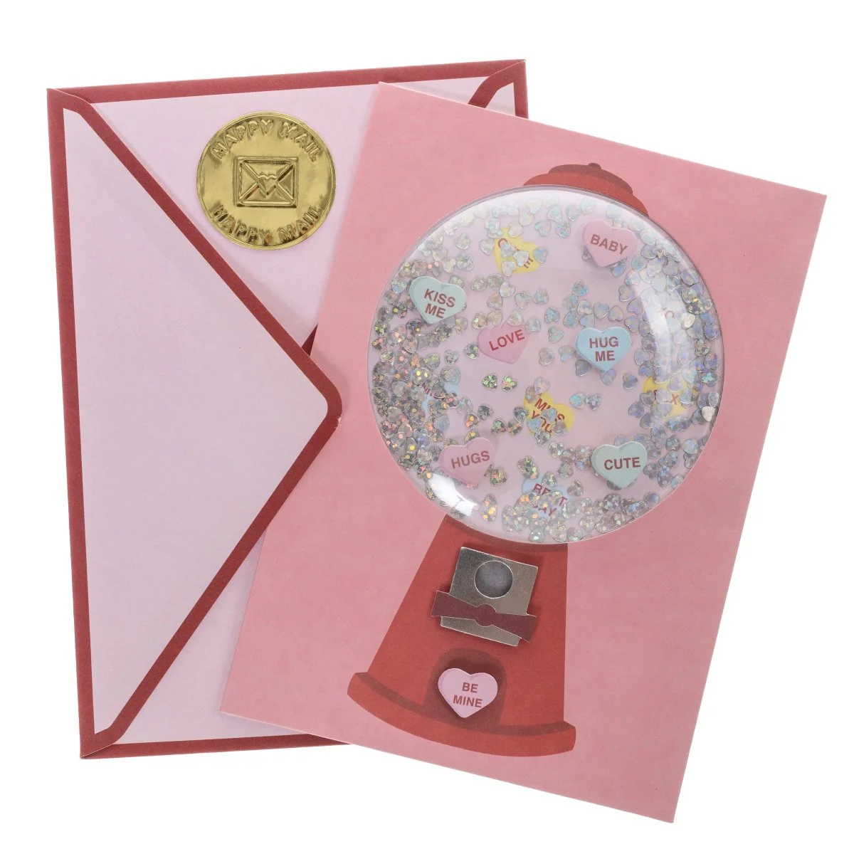Gumball Machine Valentine's Day Handmade Card