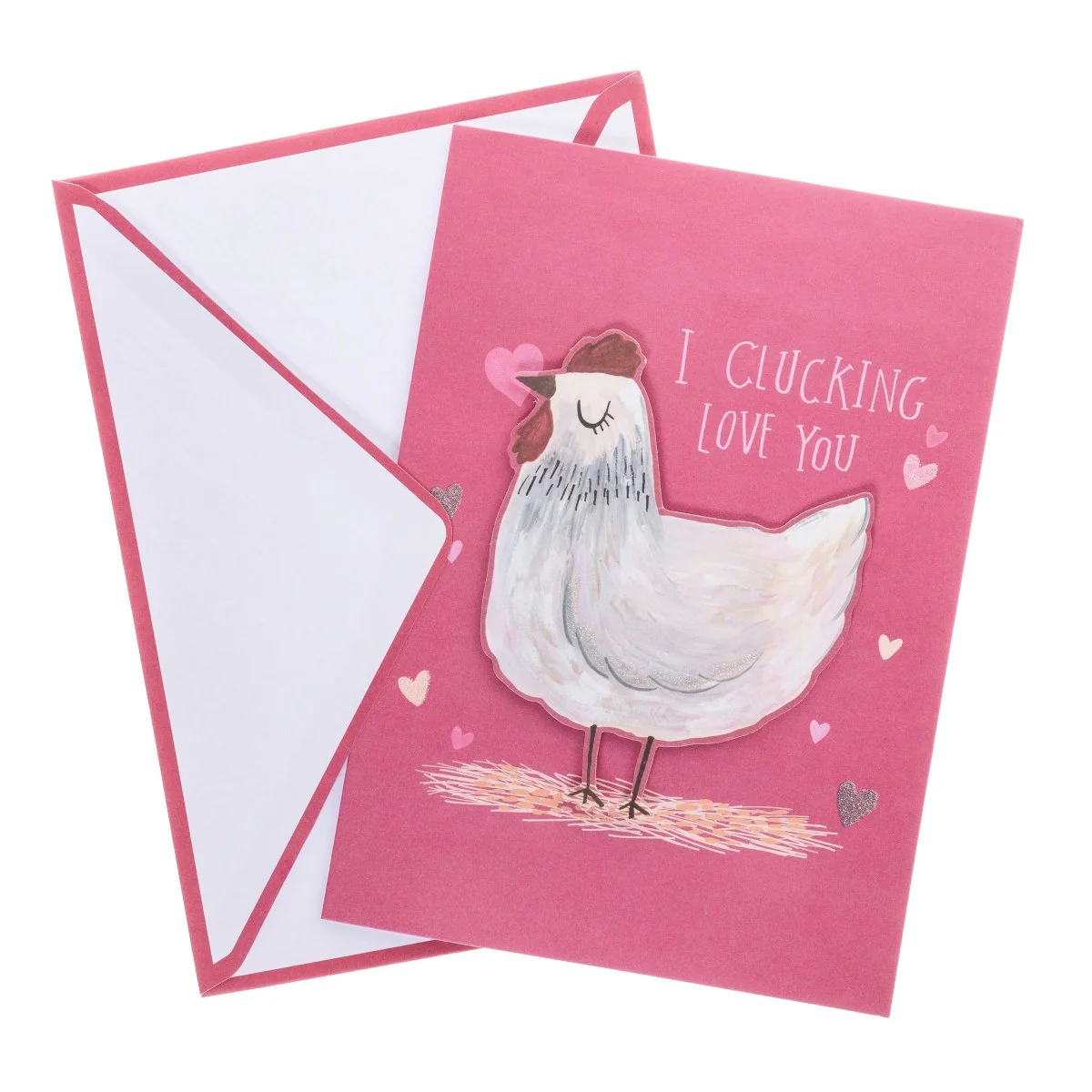 Clucking Love You Valentine's Day Handmade Card