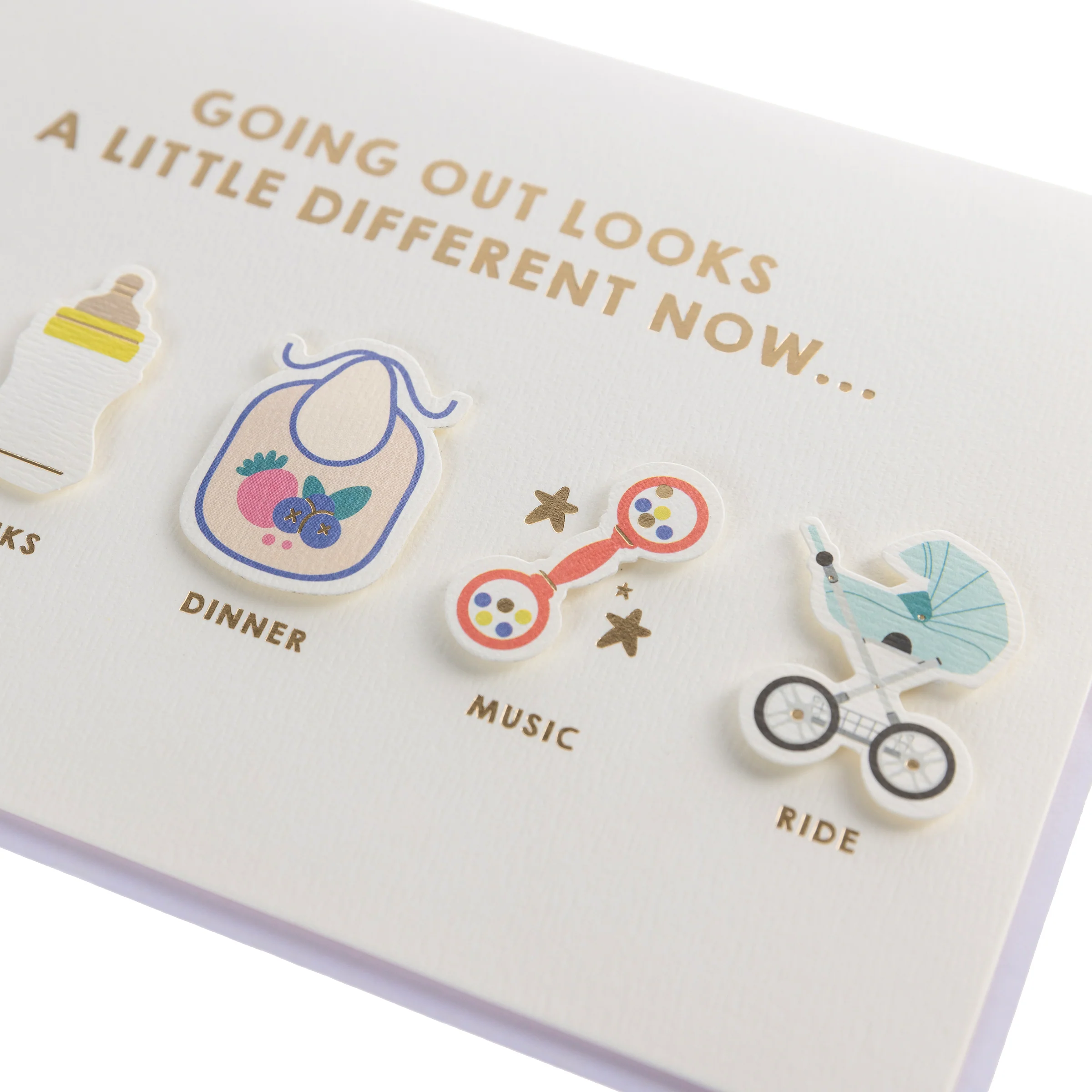 Going Out Baby Handmade Card - Image 3
