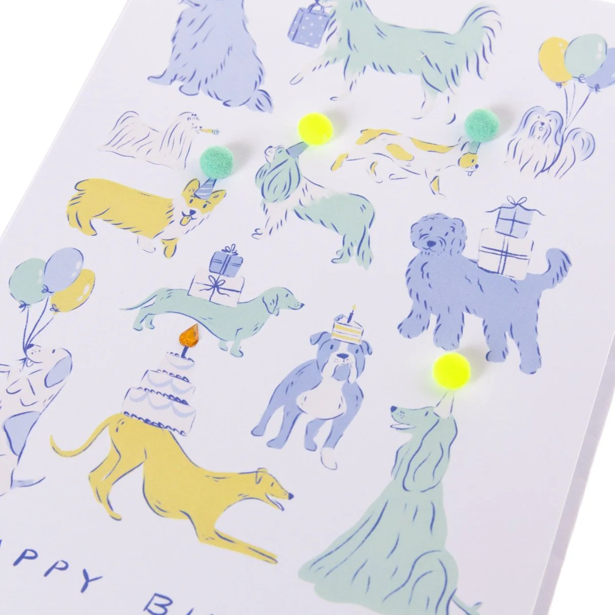 Pastel Dogs Handmade Card - Image 3