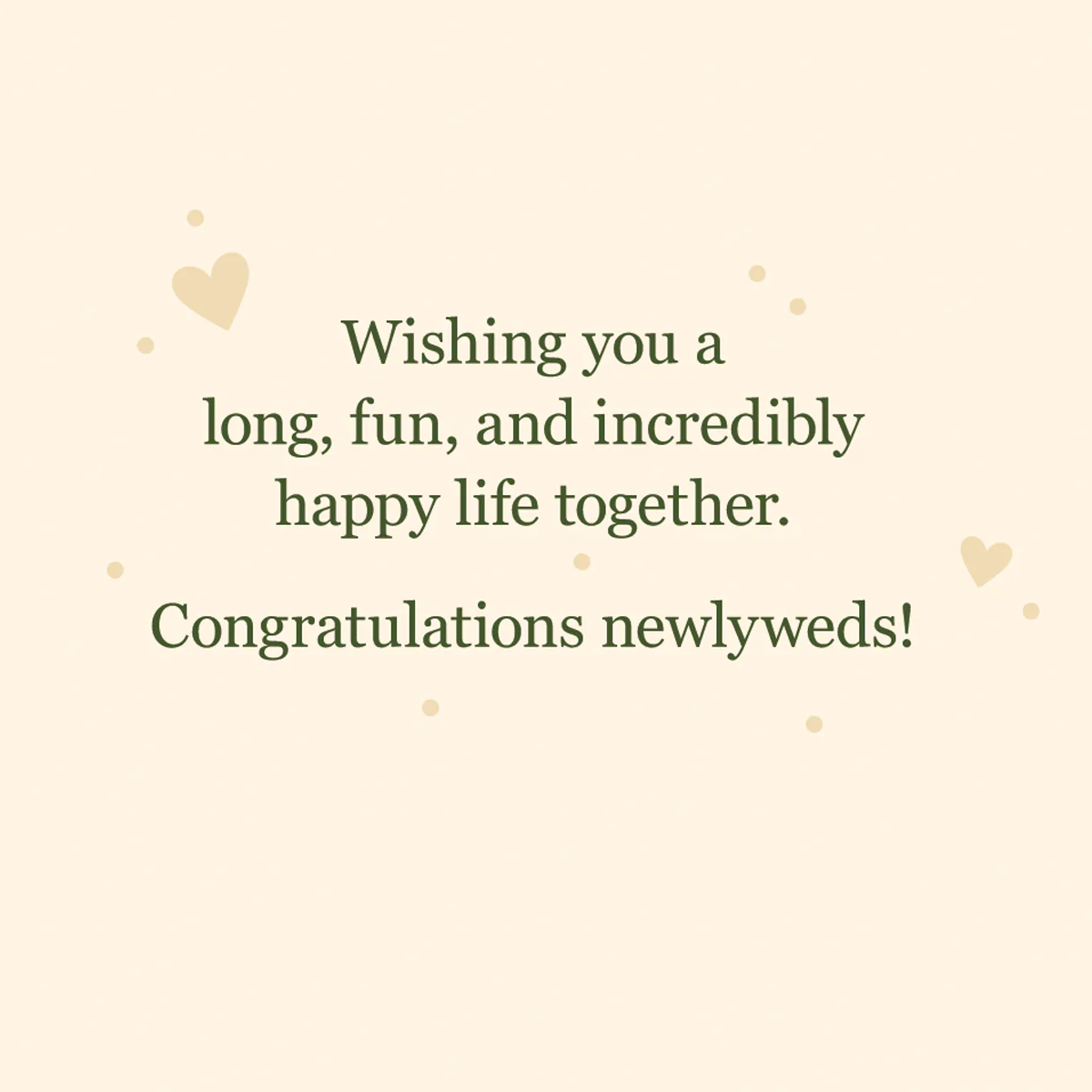 Champagne Wedding Handmade Card - Image 2