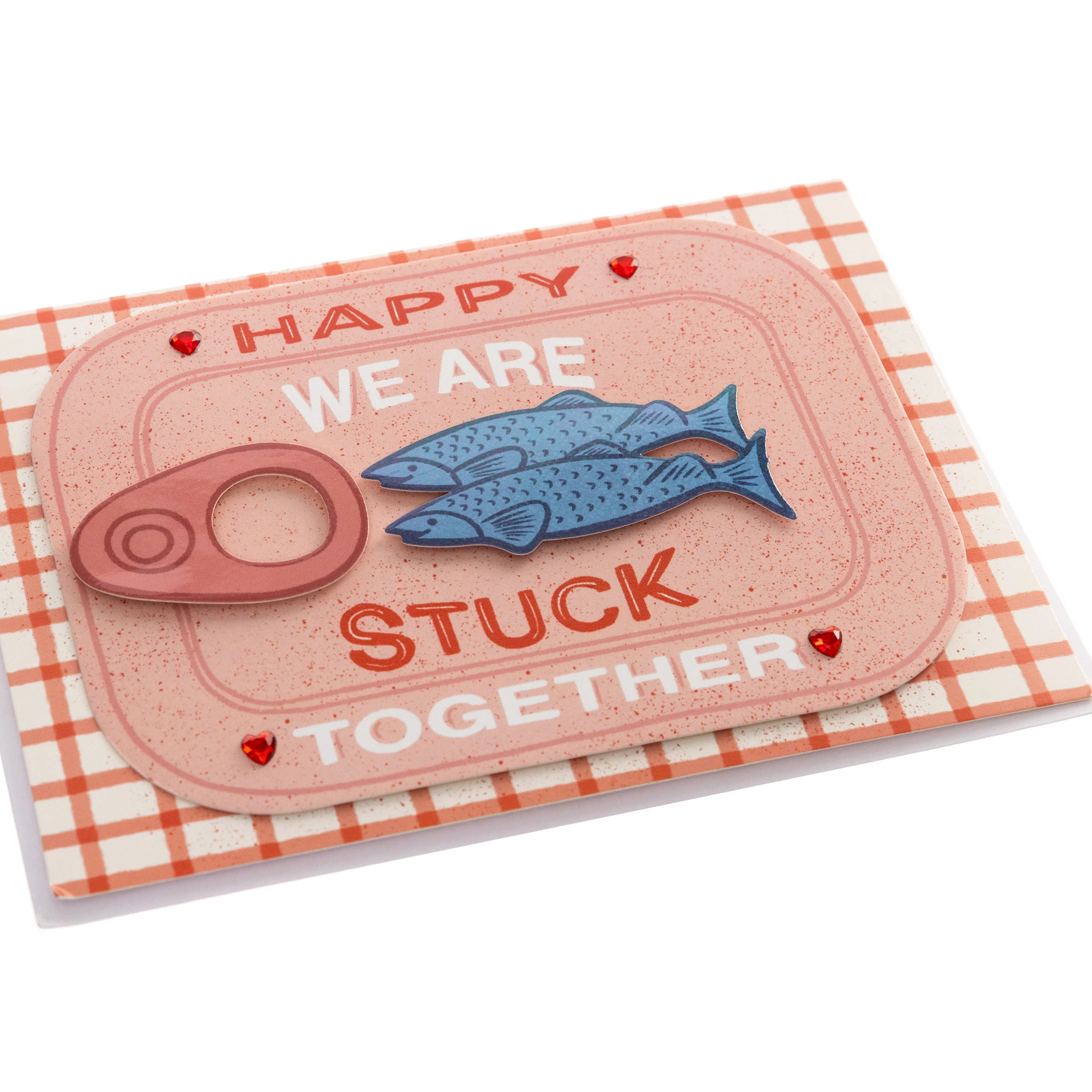 Sardines Valentine's Day Handmade Card - Image 3
