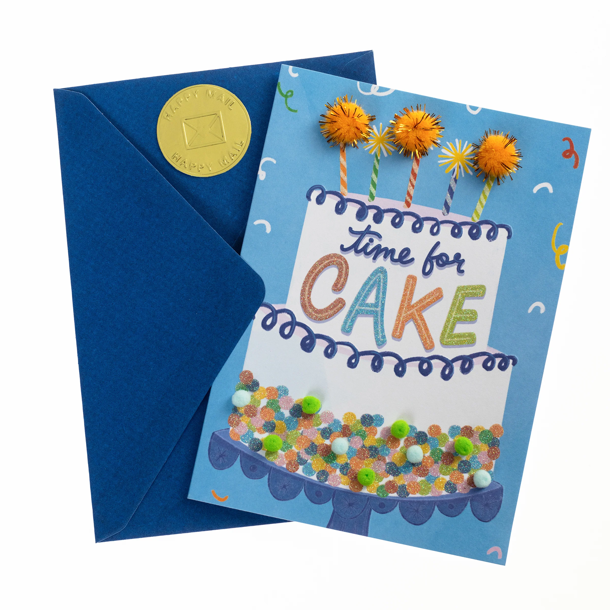 Time for Cake Birthday Handmade Card