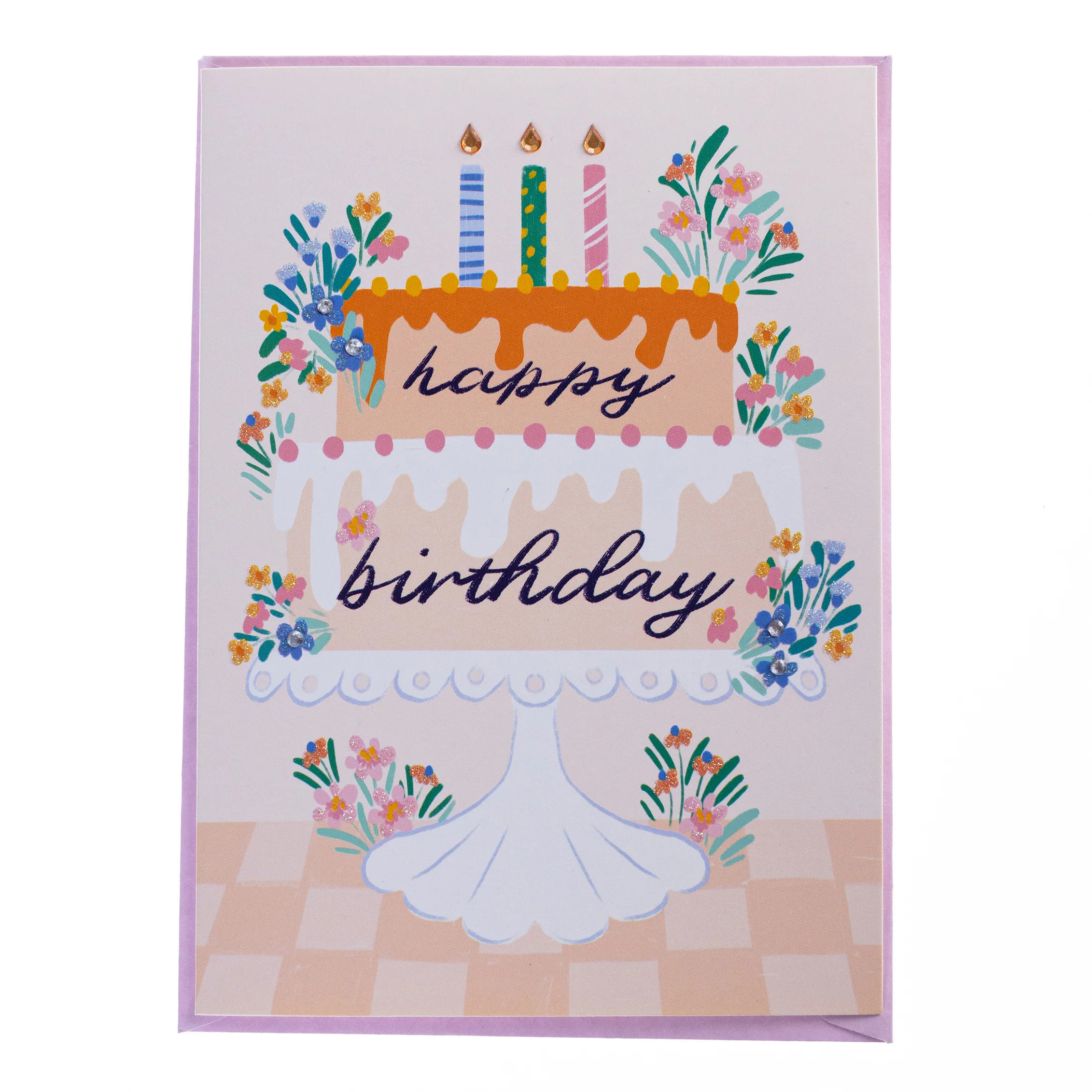 Pink Cake Handmade Card - Image 4