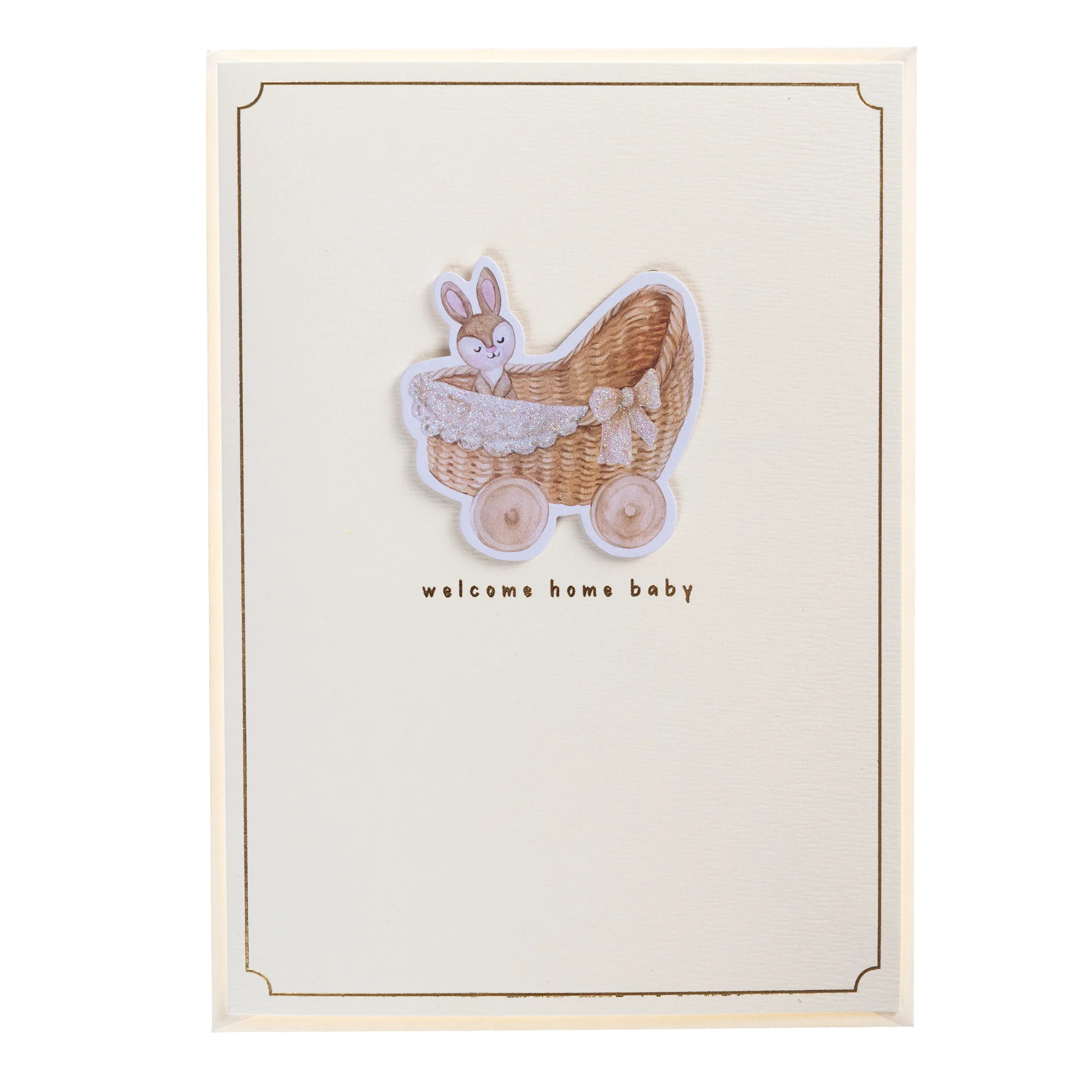 Bunny Baby Handmade Card - Image 4