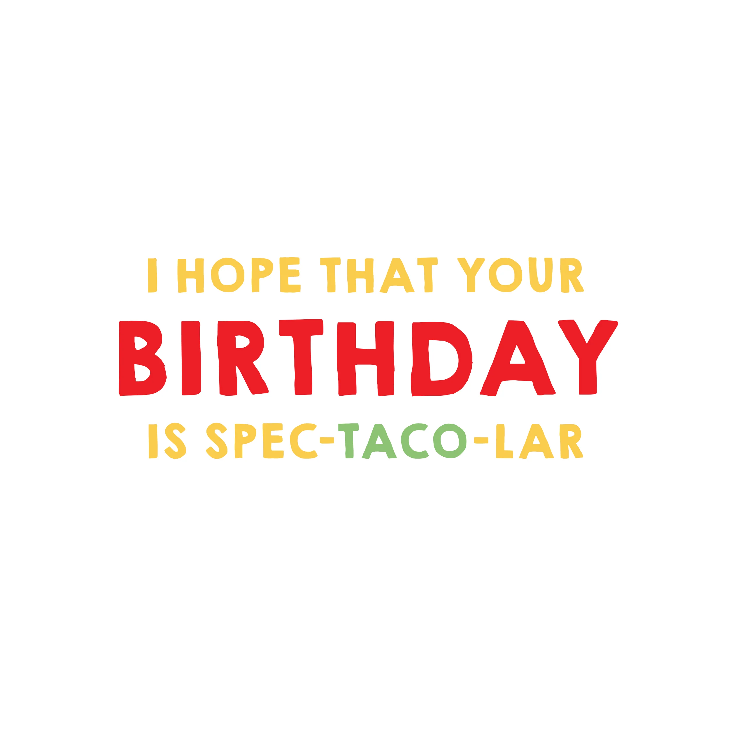 Taco Handmade Card - Image 2