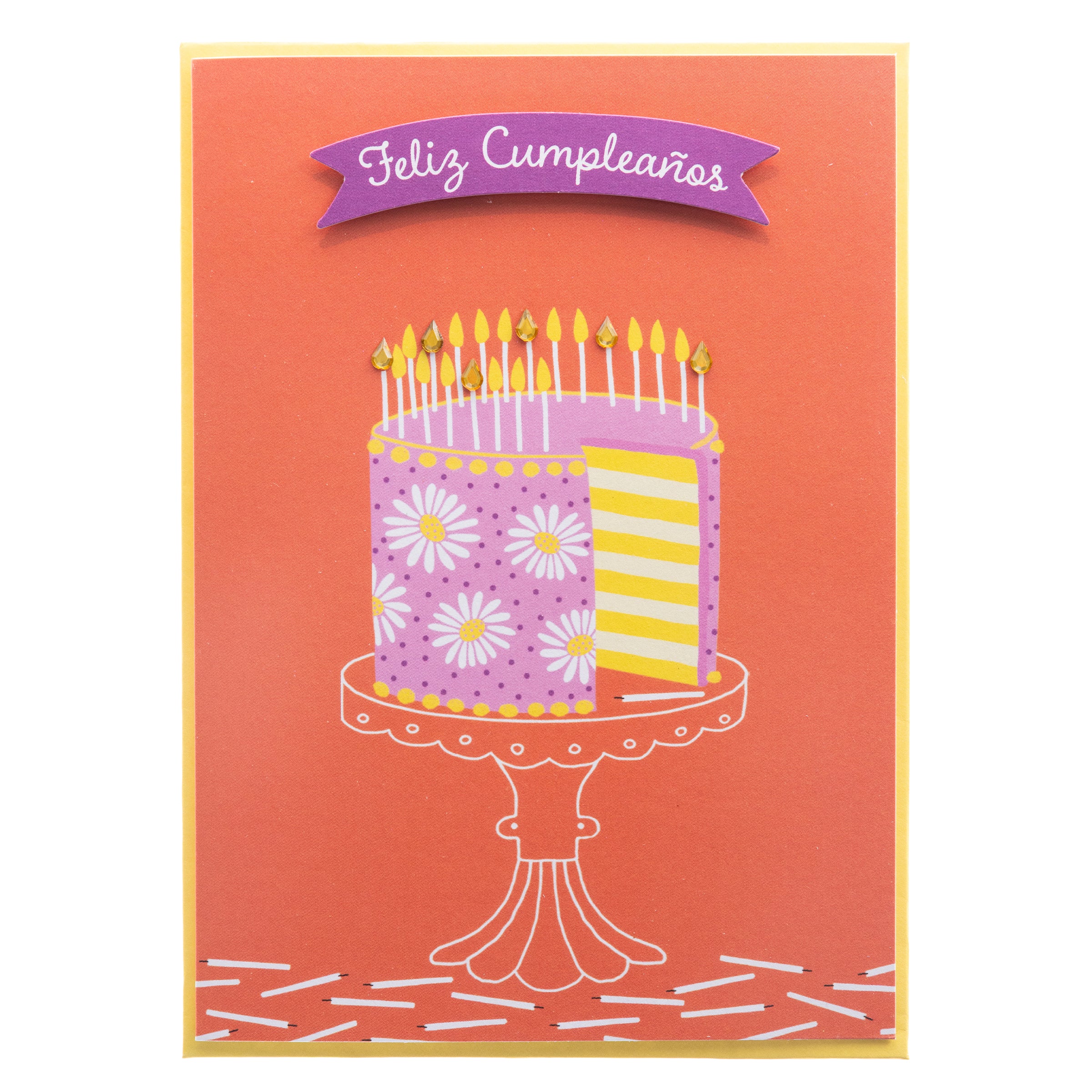 Daisy Cake Handmade Card - Image 4