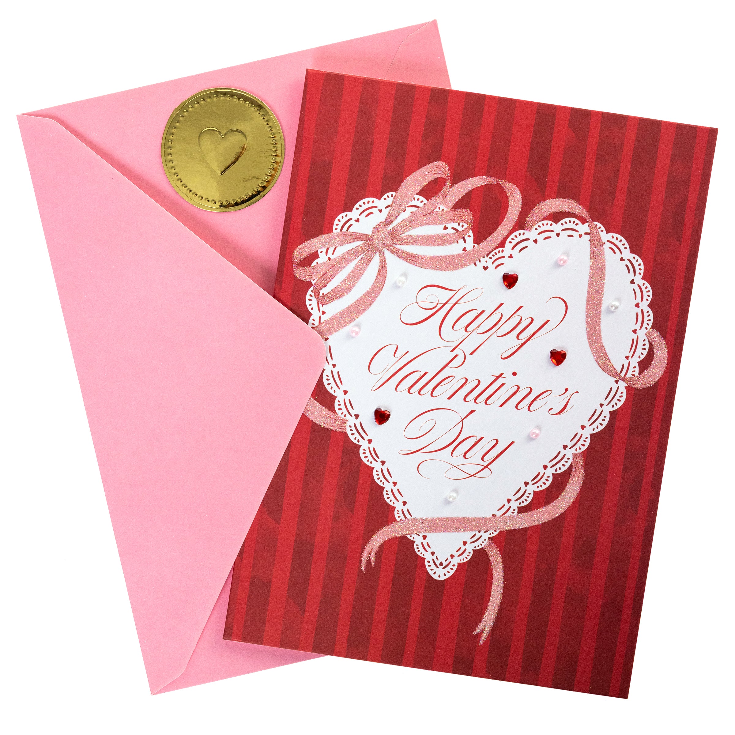 Lace Heart Valentine's Day Handmade Card