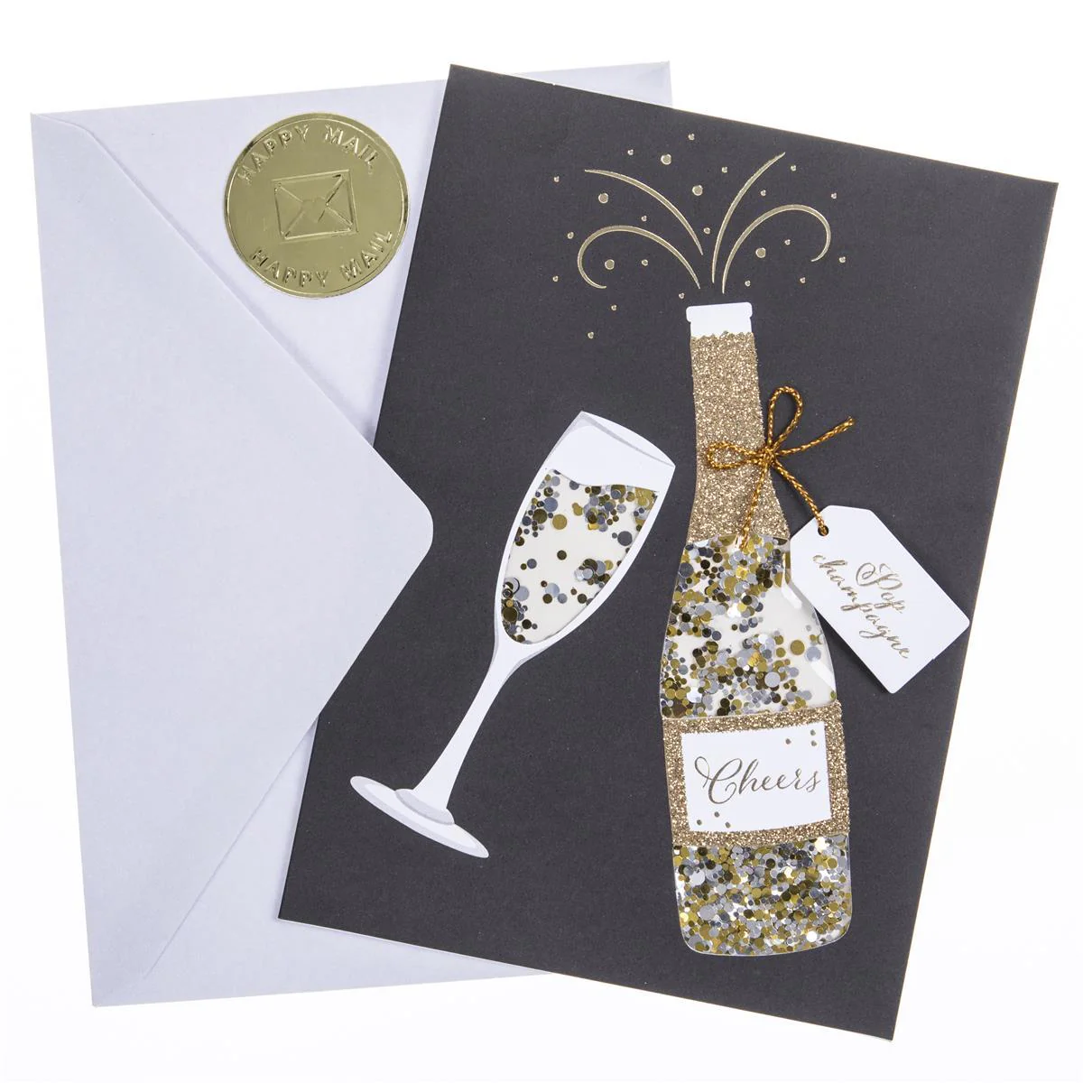 Champagne Congratulations Handmade Card