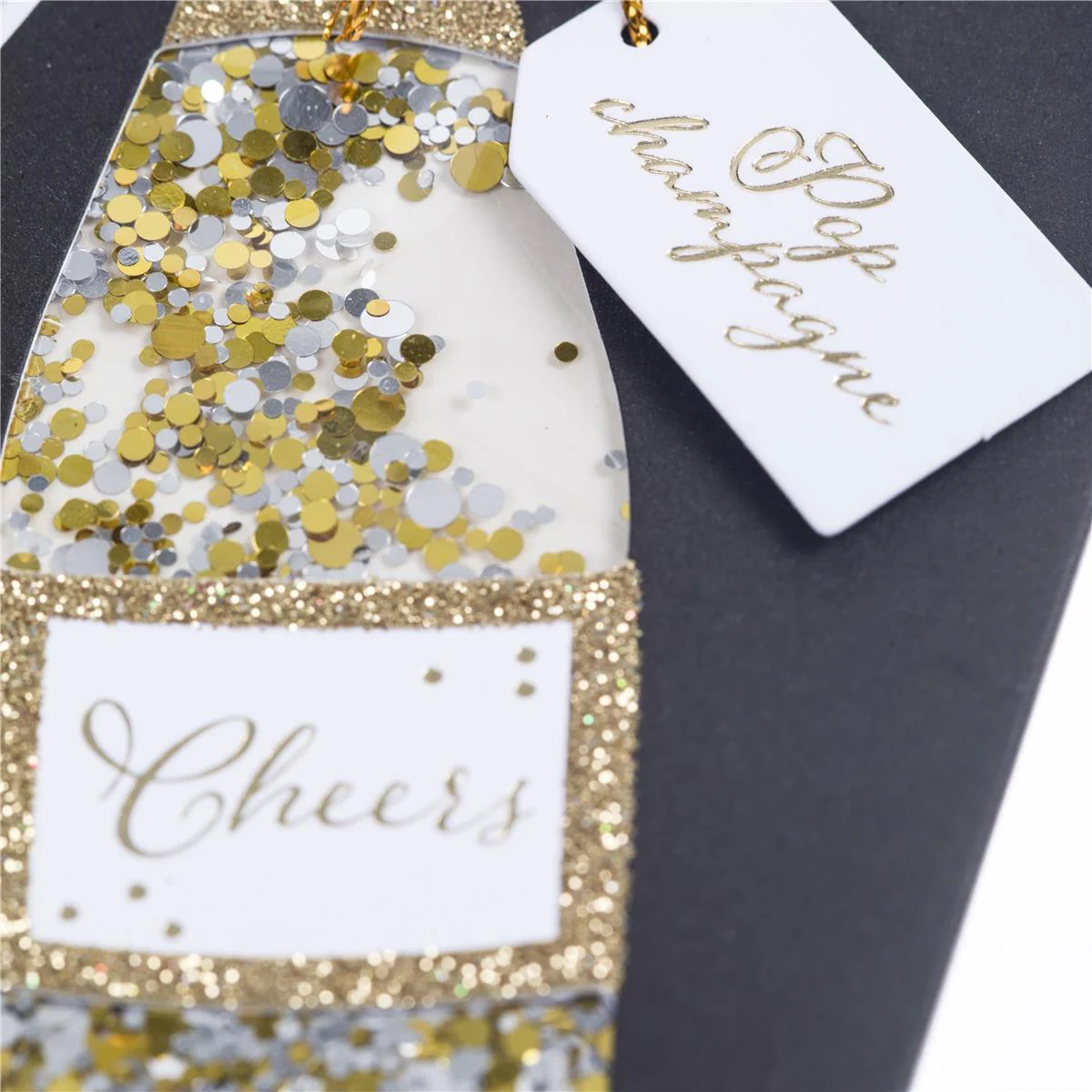 Champagne Congratulations Handmade Card - Image 3