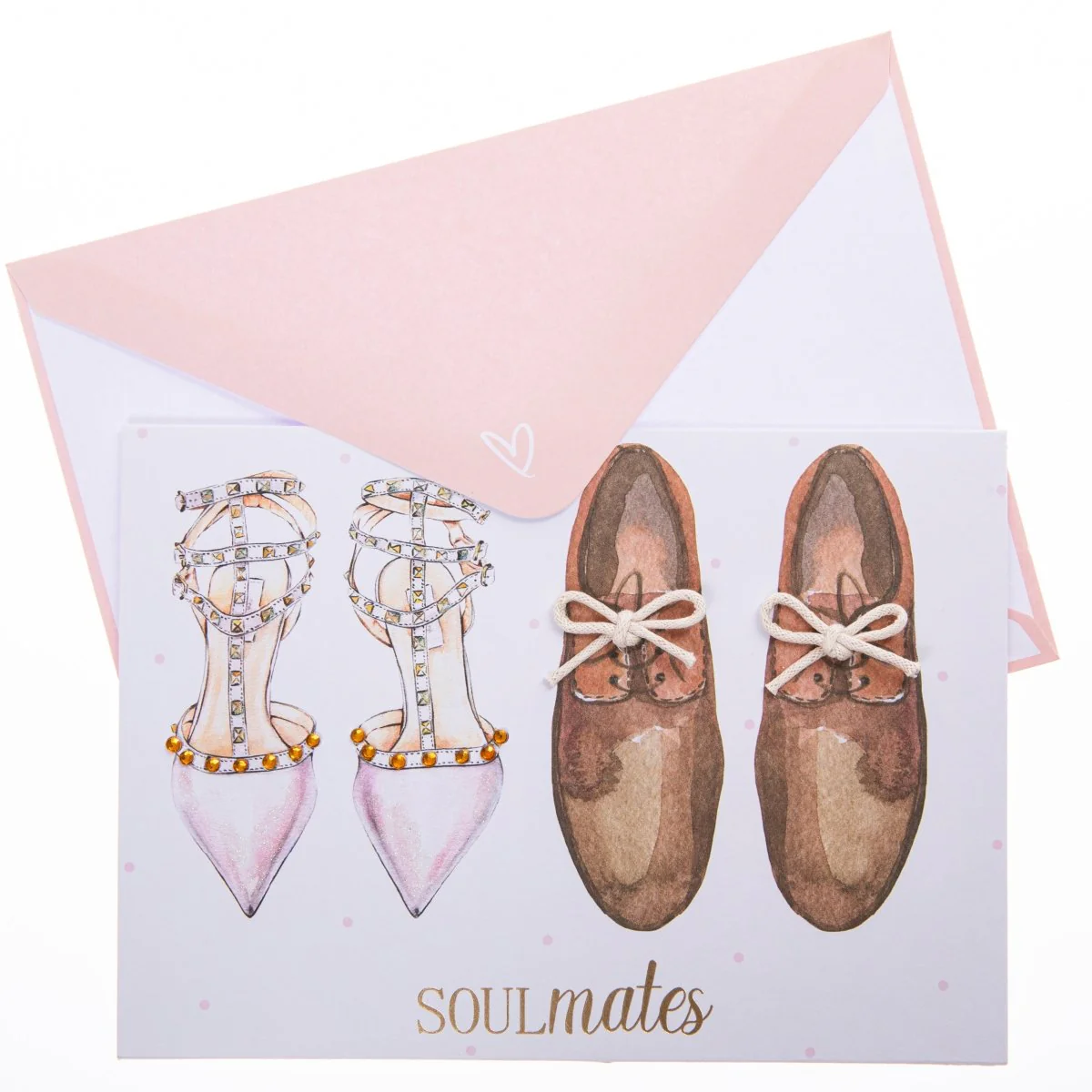 Soulmates Wedding Handmade Card