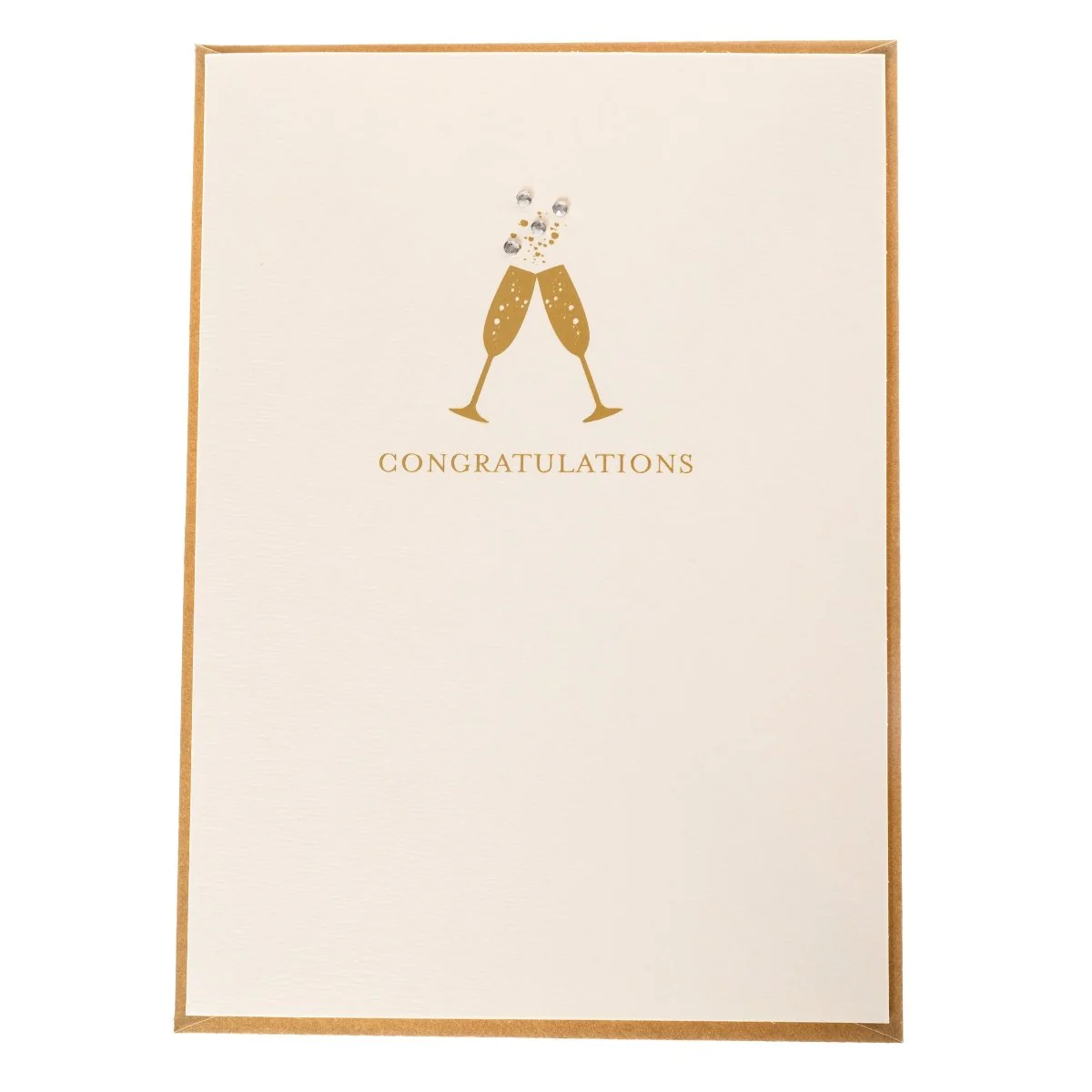 Champagne Glasses Wedding Handmade Card - Image 4