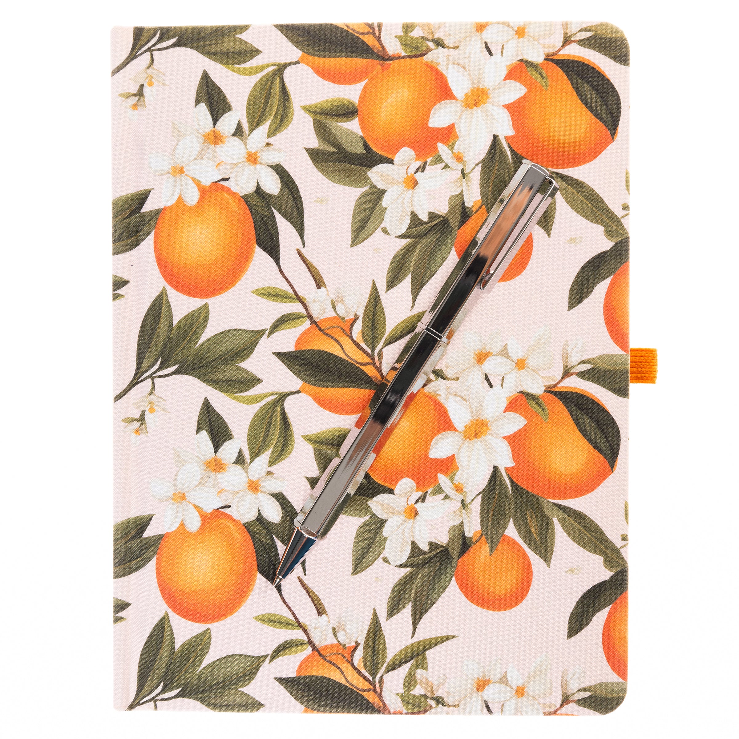 La Petite Presse L'Orange Fabric-Bound Journal with Pen - Image 3