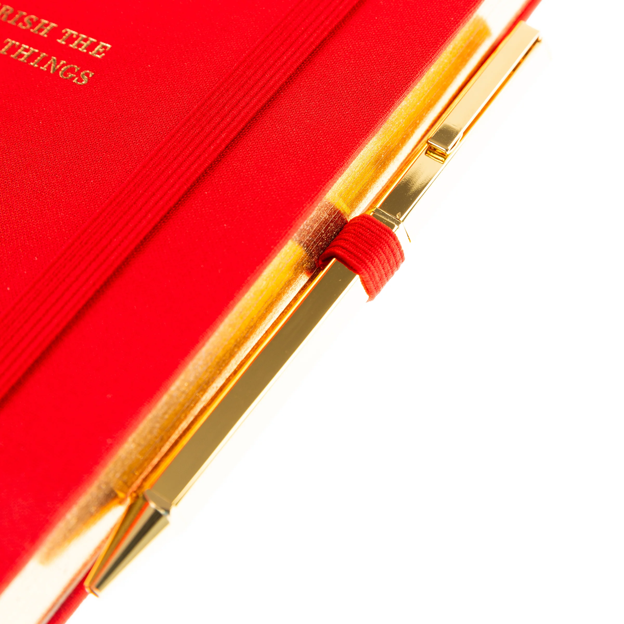 La Petite Presse Cherry Fabric-Bound Journal with Pen - Image 4