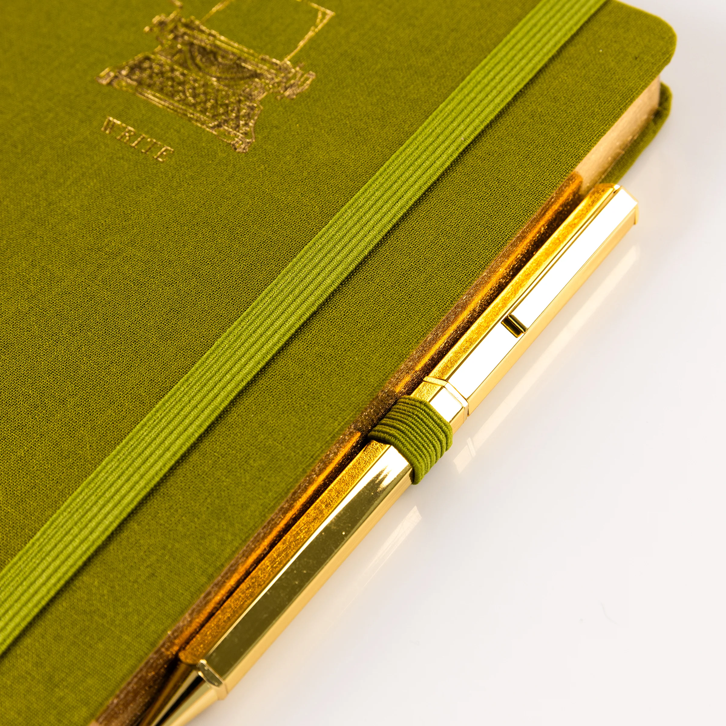 La Petite Presse Typewriter Fabric-Bound Journal with Pen - Image 4