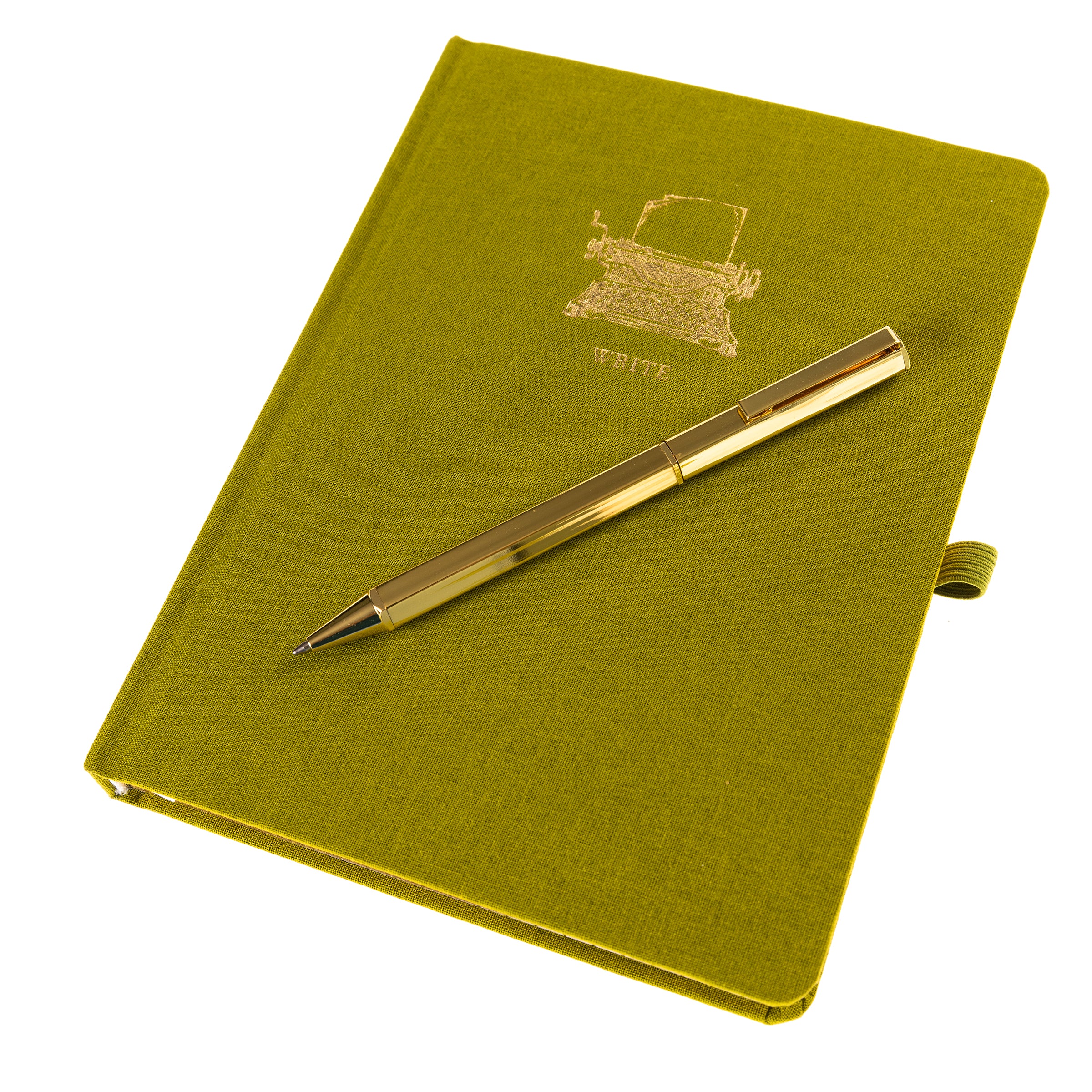 La Petite Presse Typewriter Fabric-Bound Journal with Pen - Image 5